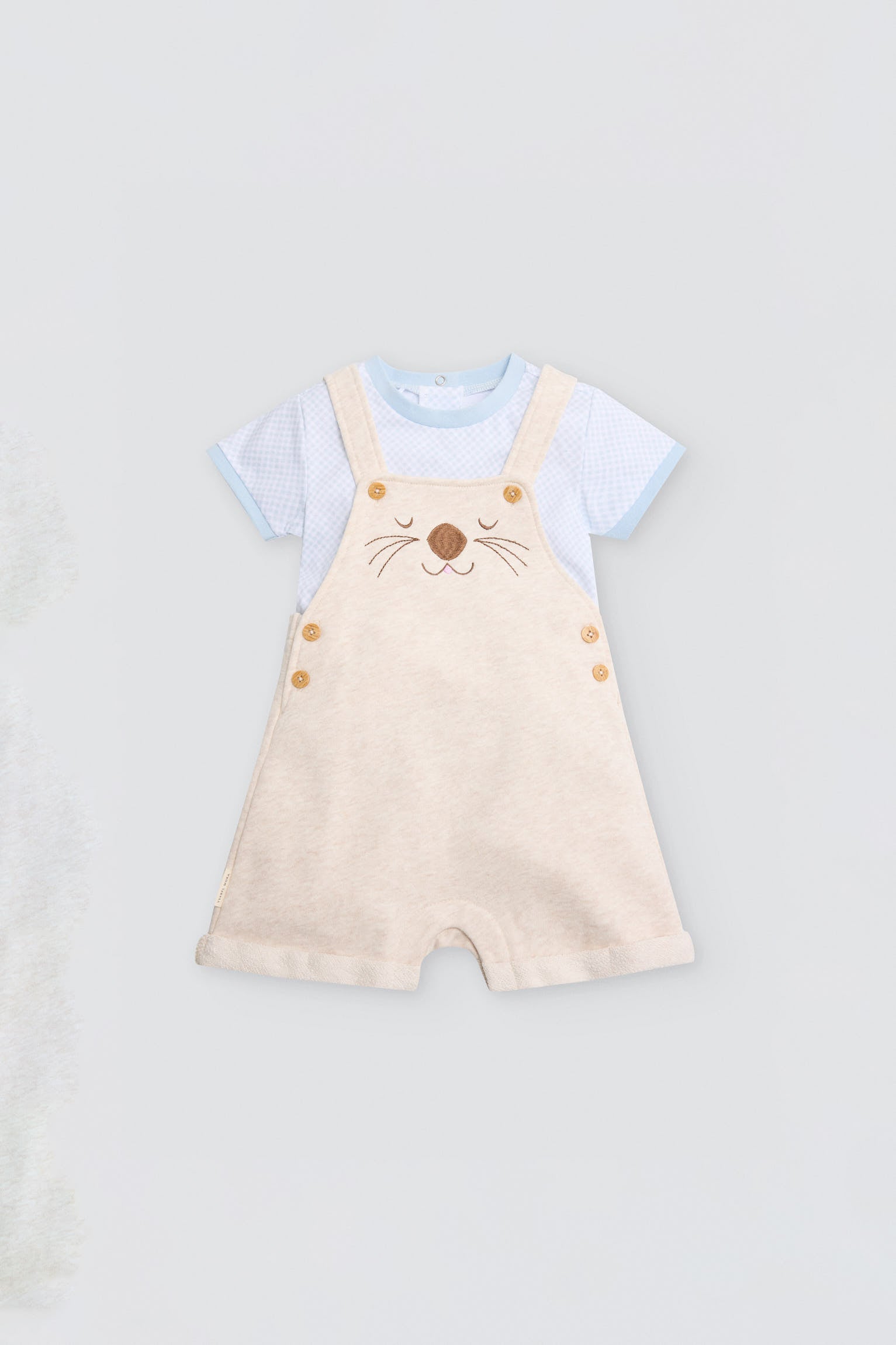 Conjunto bebé manga corta estampado  oso - Ysabel Mora