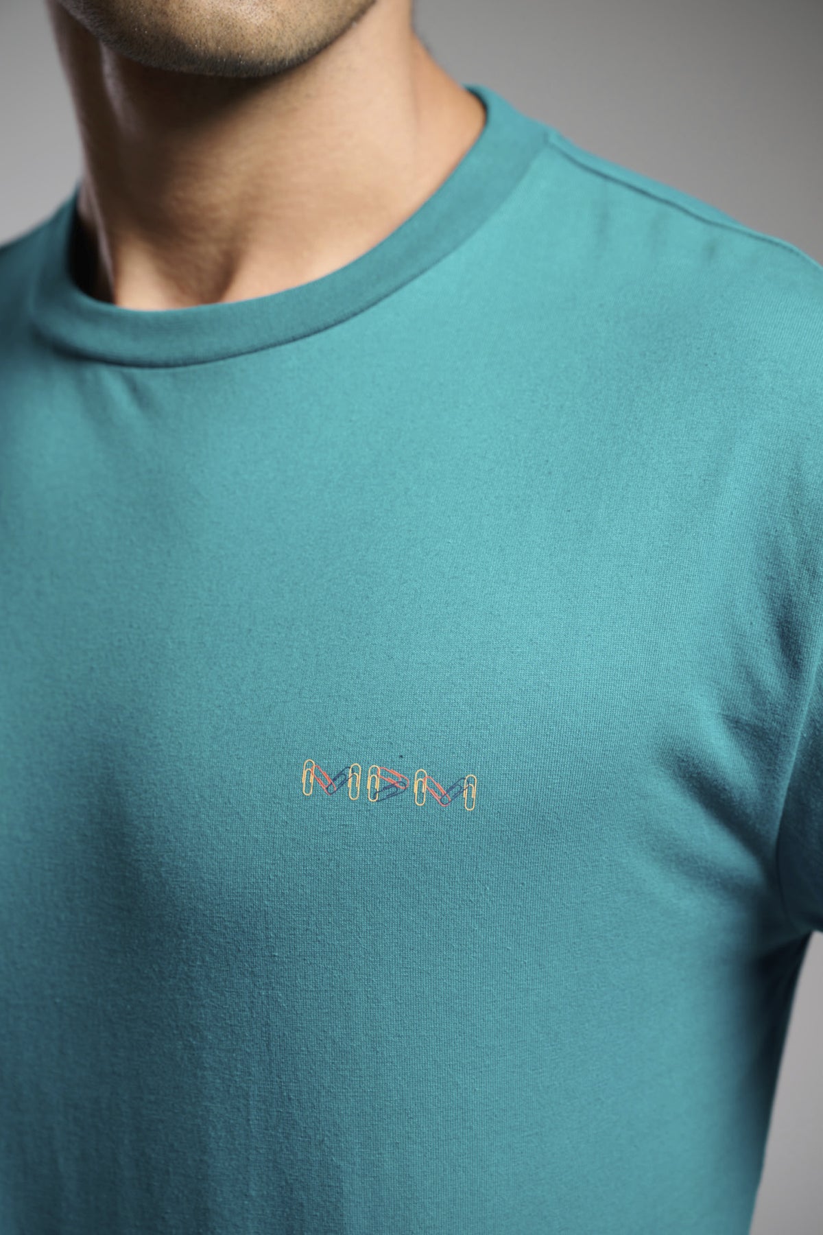 Men's long cotton paperclip-print pyjamas