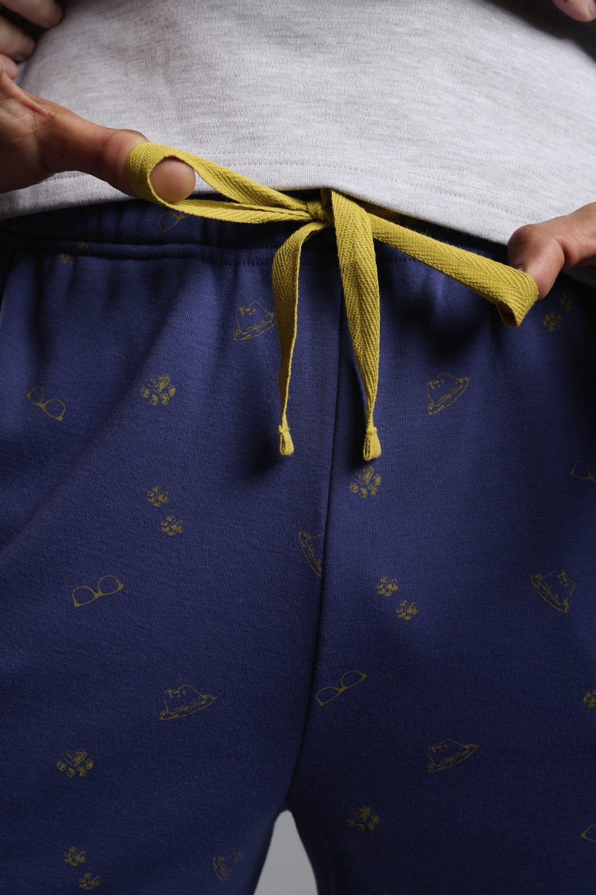 Men's long brushed Gentleman Lifestyle printed pyjamas