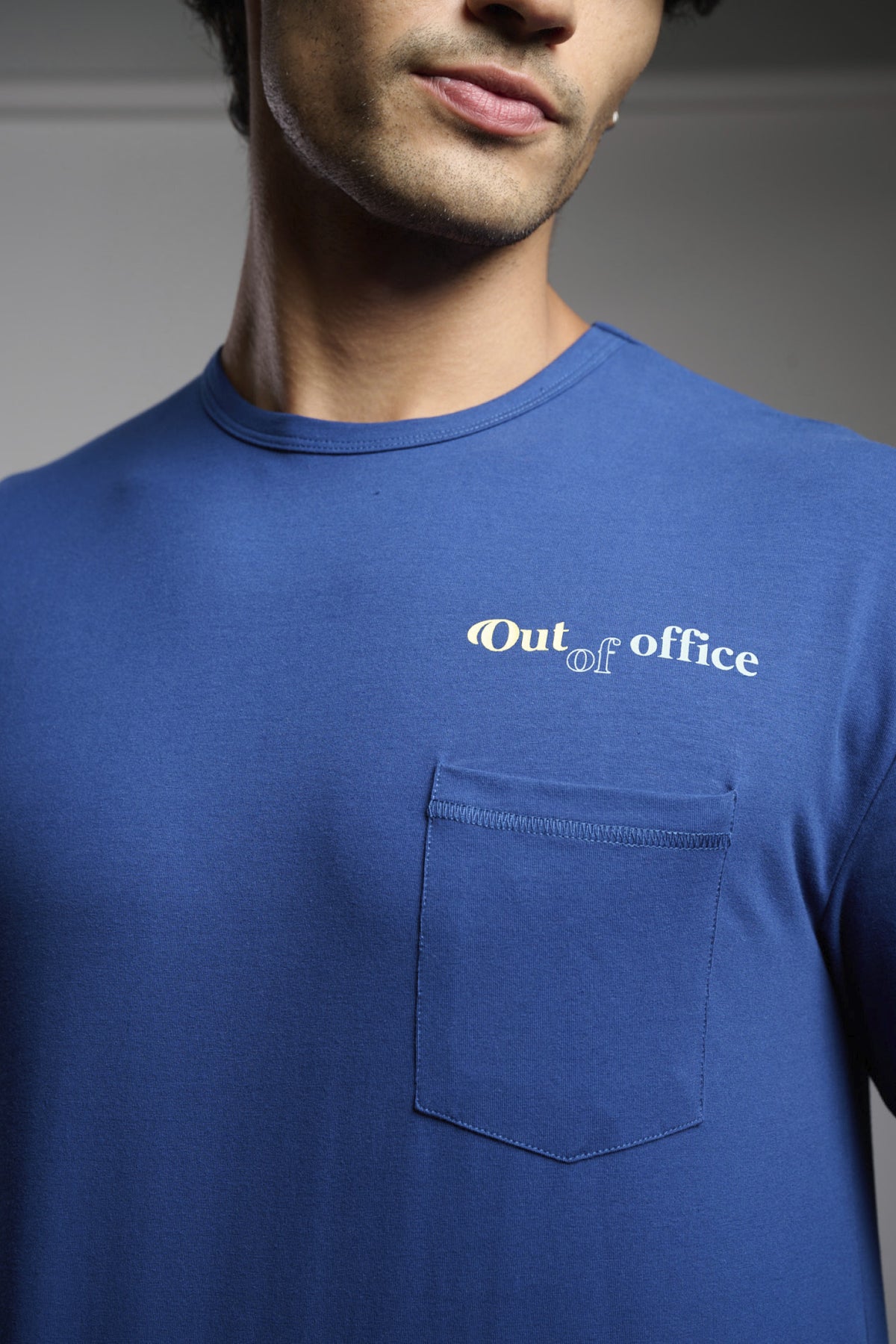 Men's long ultra-soft Out of Office checked pyjamas
