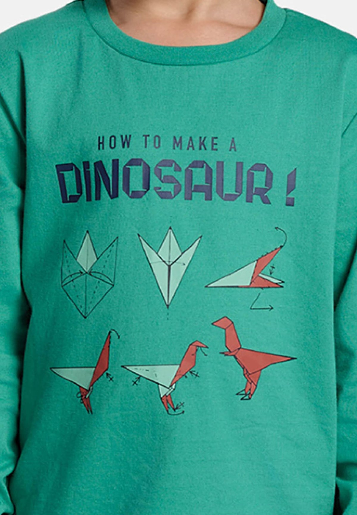 Boys' long cotton How to make a dinosaur dinosaur-print pyjamas