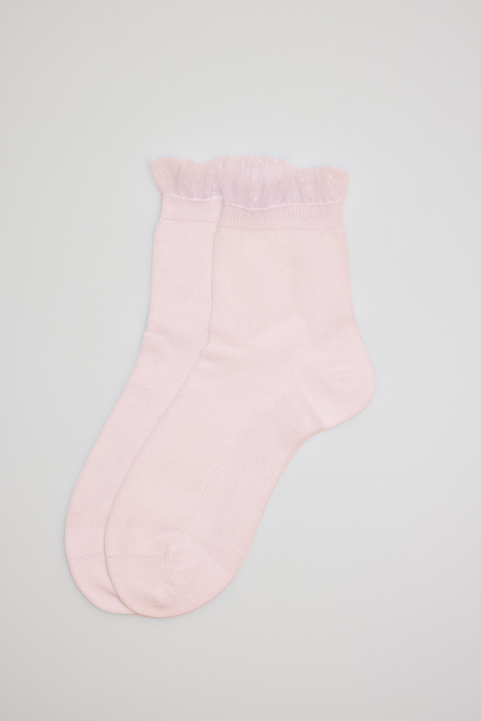 Children's cuff ceremony socks with pink details