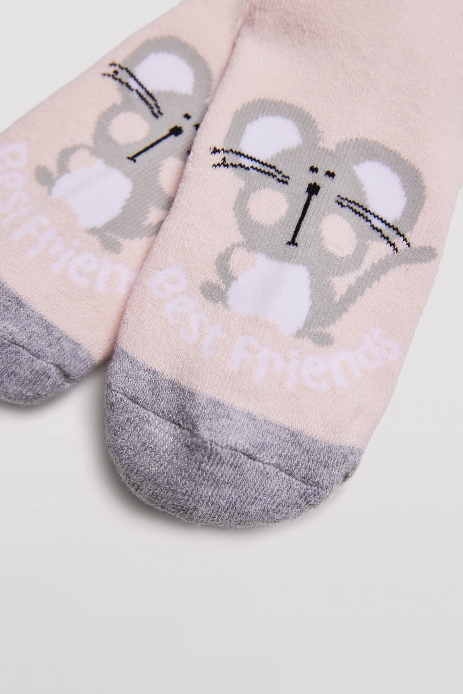 Pack of 3 thermal socks without cuffs for girls with ballerina prints