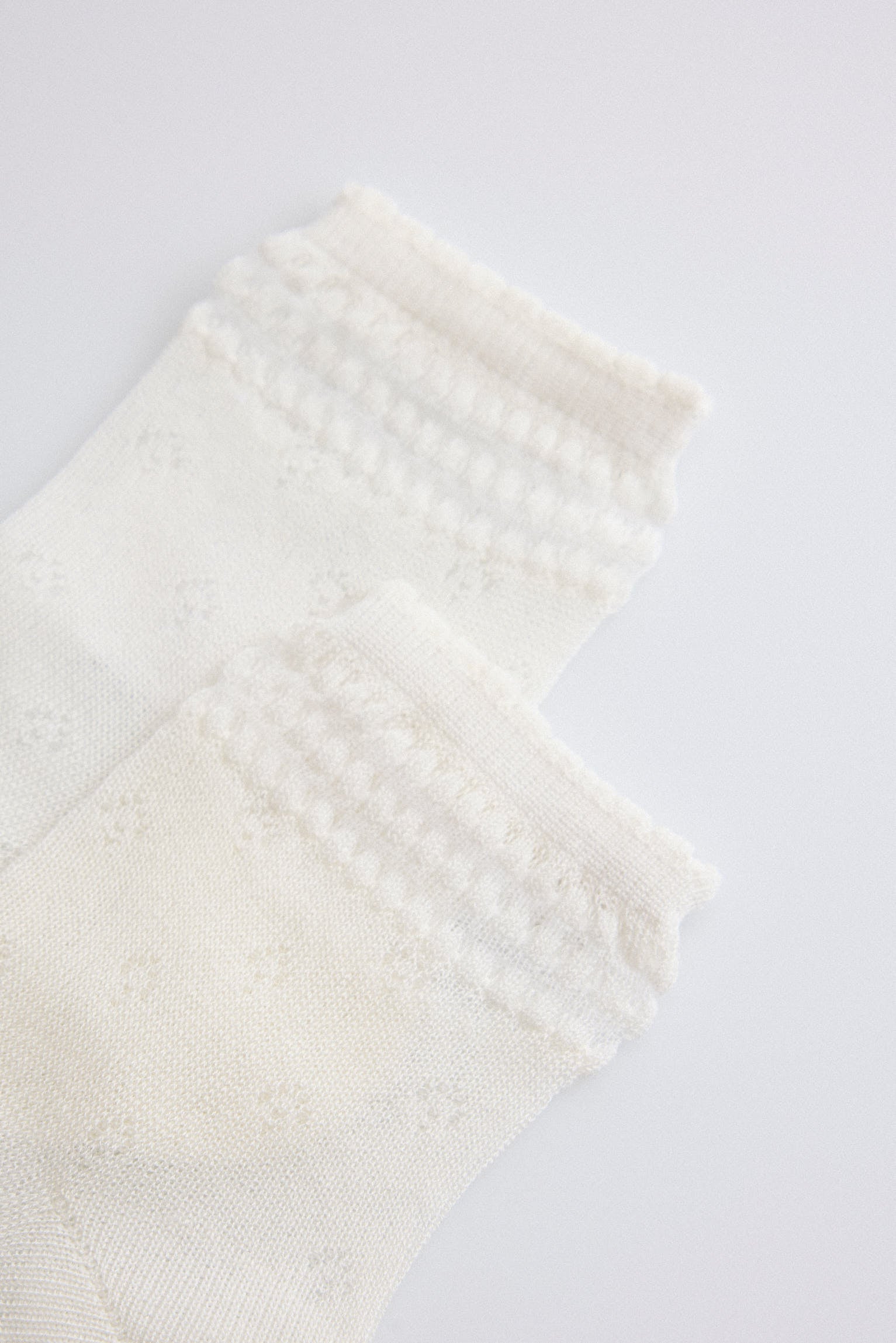 Children's ceremony socks with ivory details