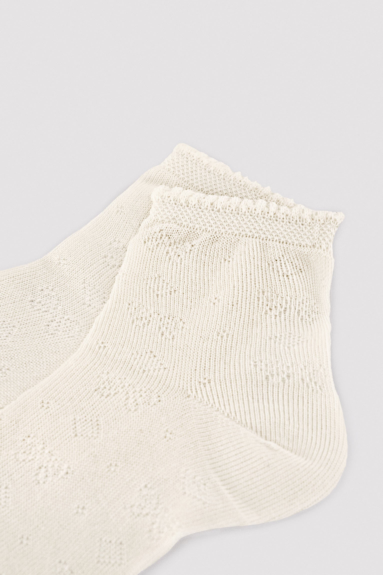 ivory openwork children's socks