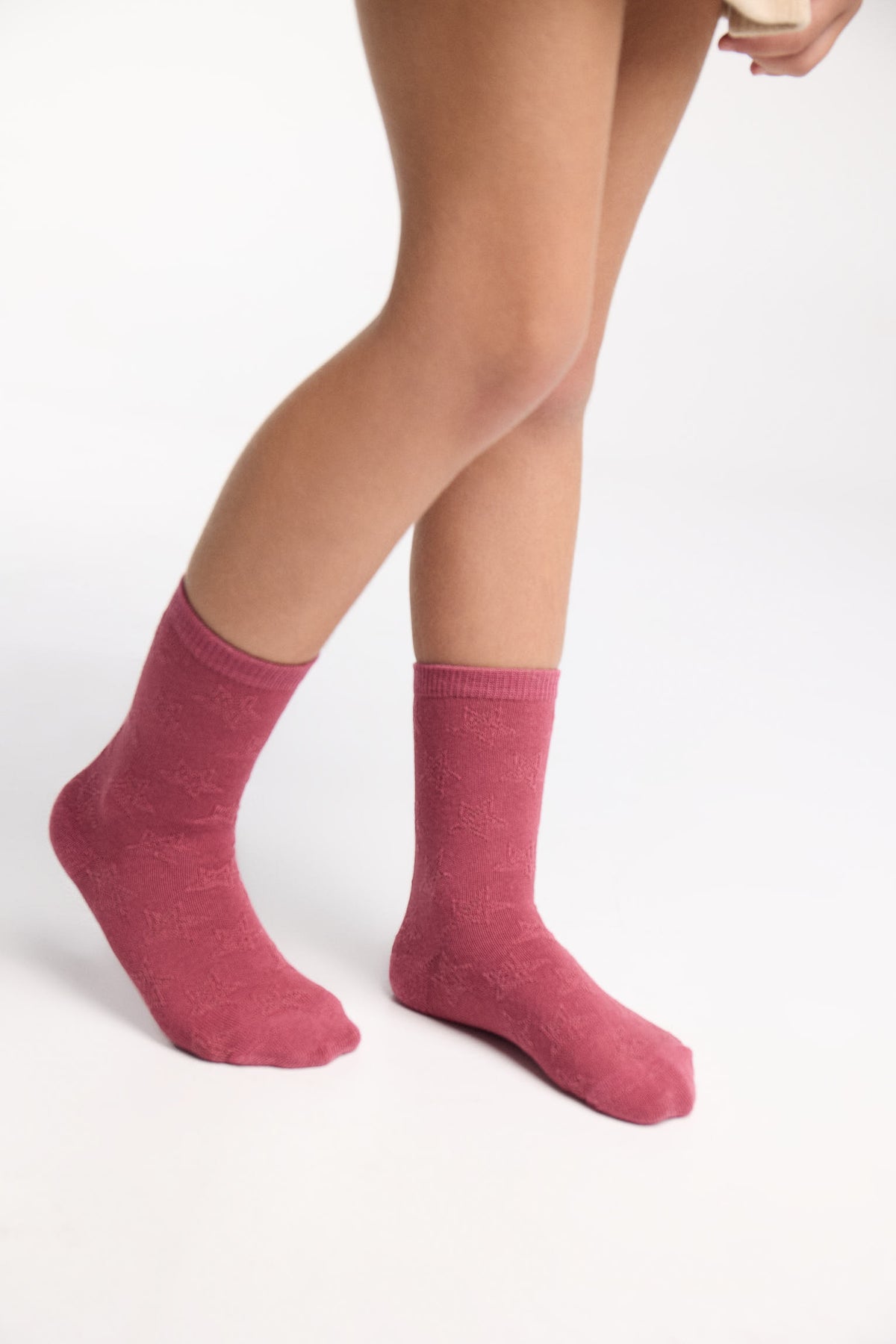 Pack of 4 girls' non-binding socks with assorted prints