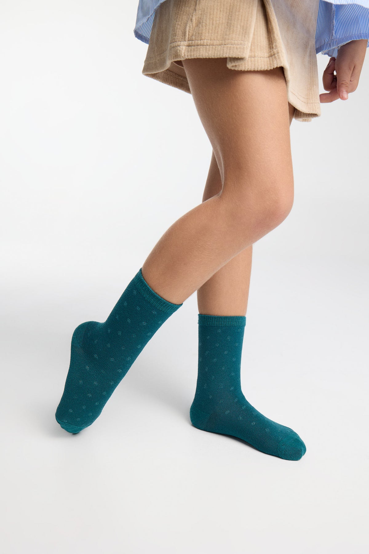 Pack of 4 girls' non-binding socks with assorted prints