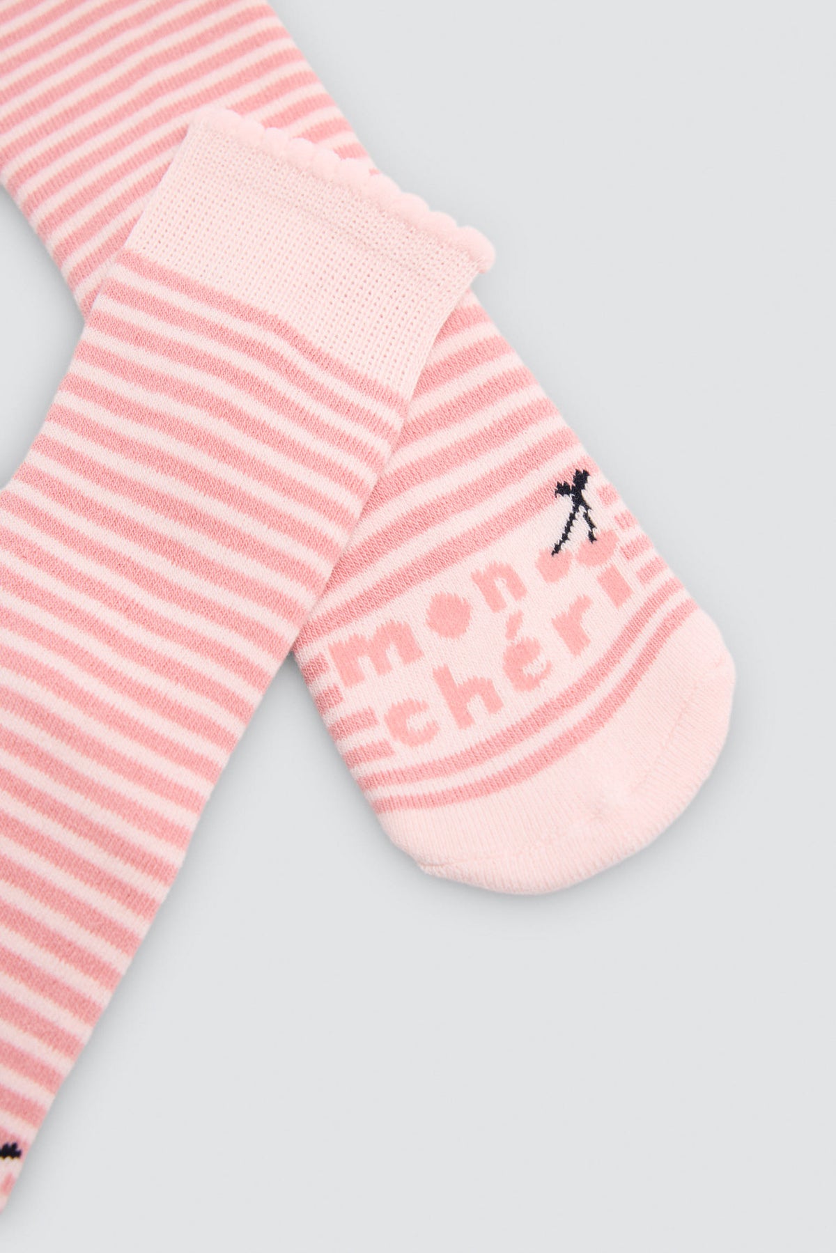 Pack of 3 girls' thermal socks with cherry and heart prints