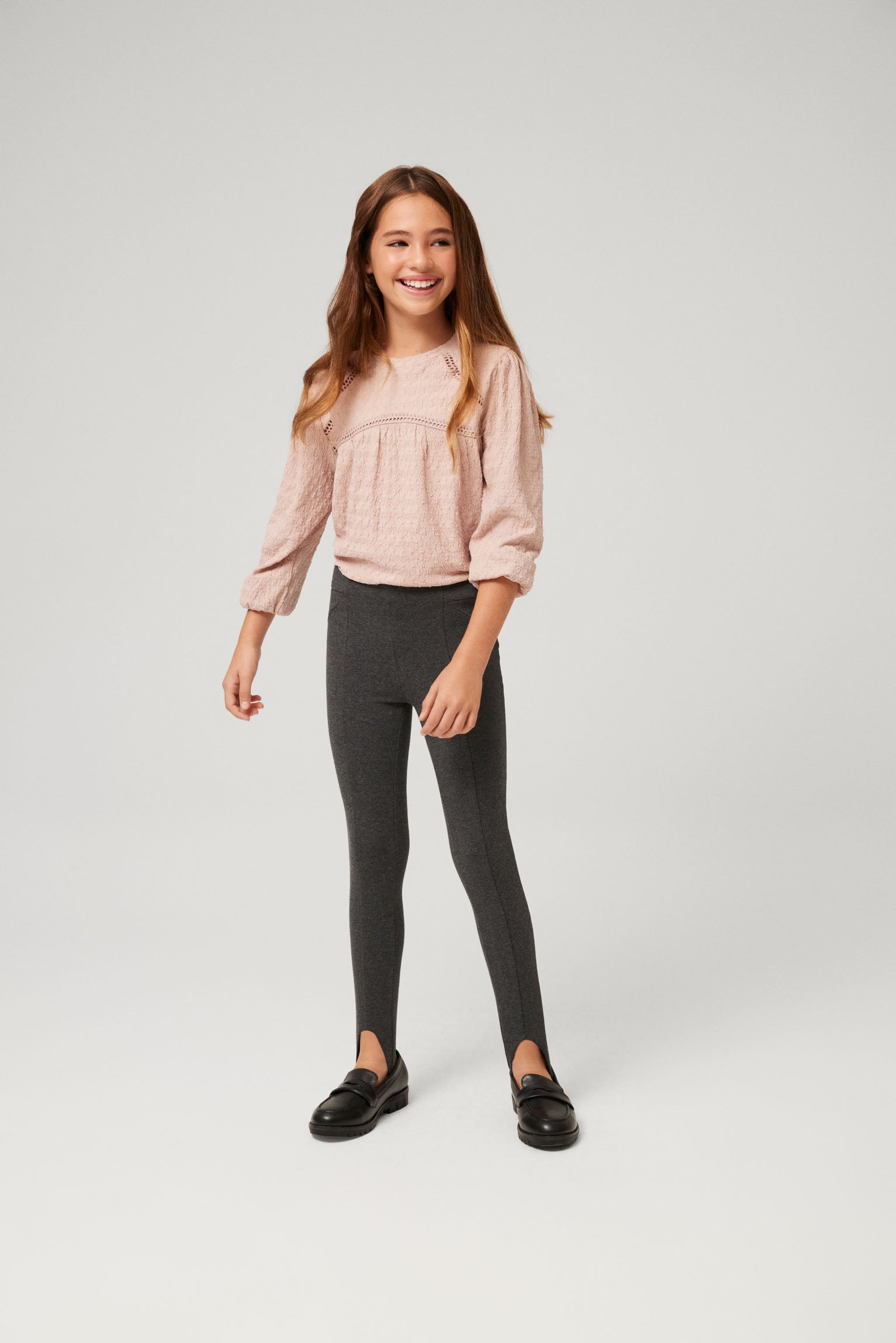 Children's thermal leggings with marengo stirrups