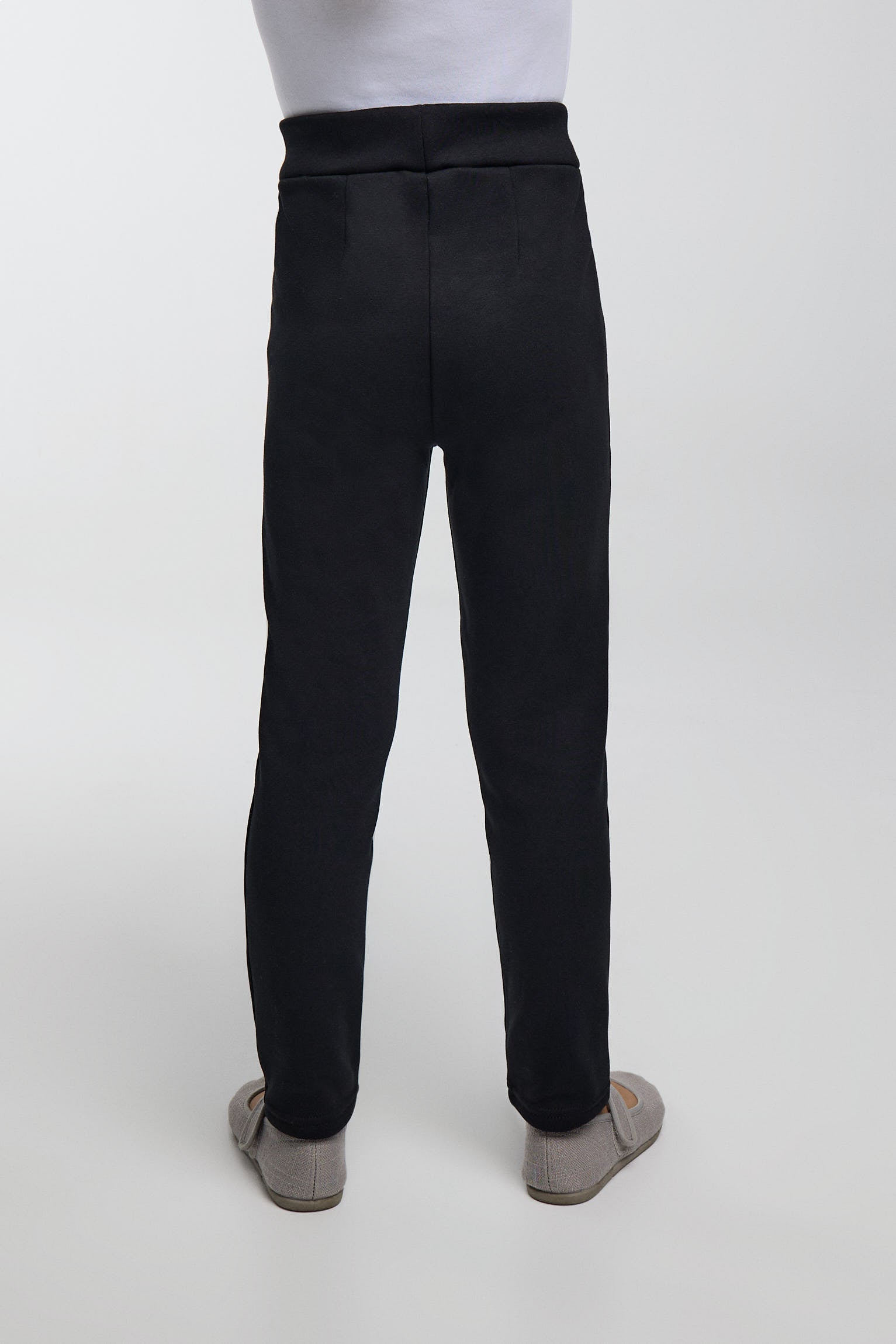 ULTRA THERMAL Girls' black brushed leggings