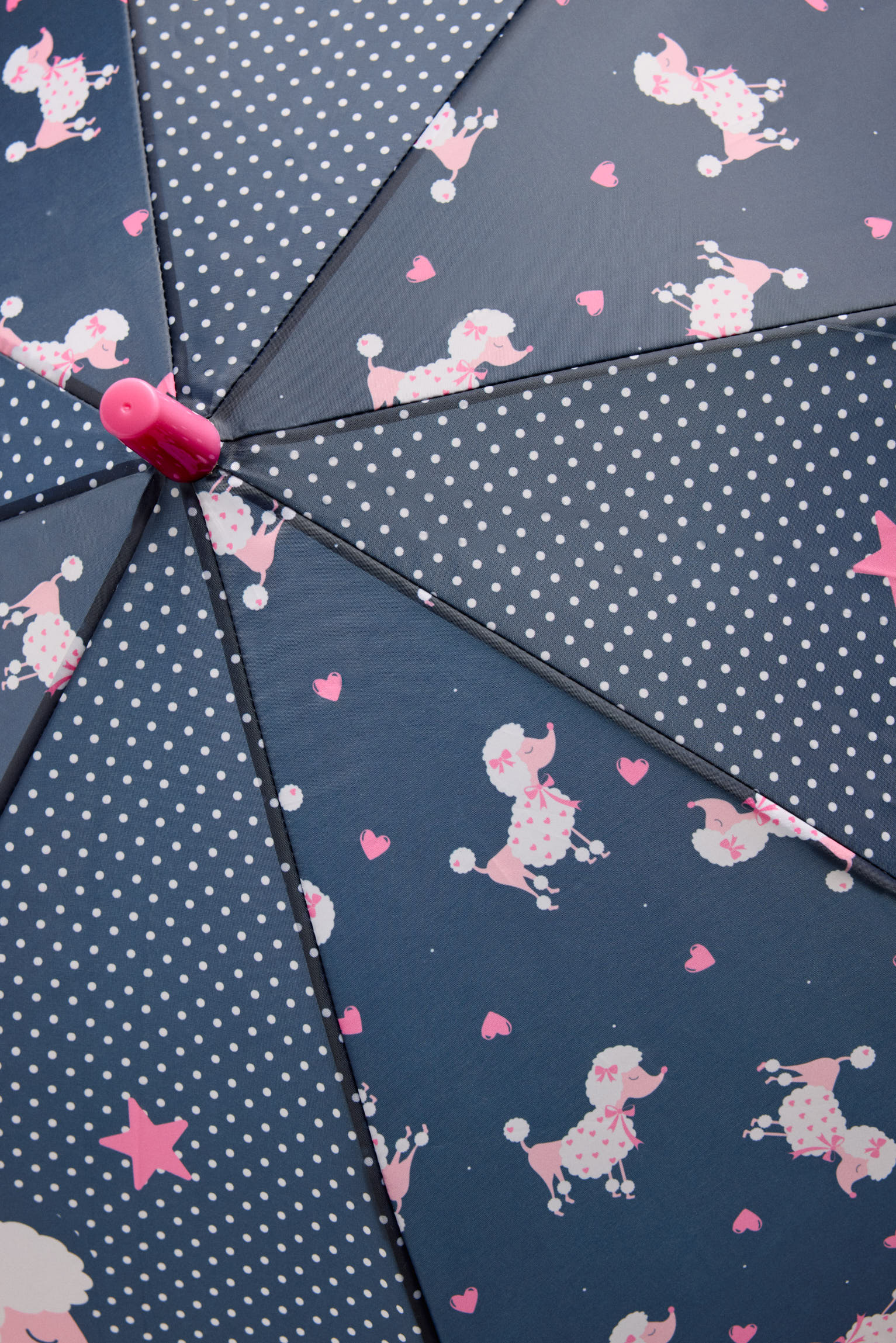 Girls' poodle-print umbrella