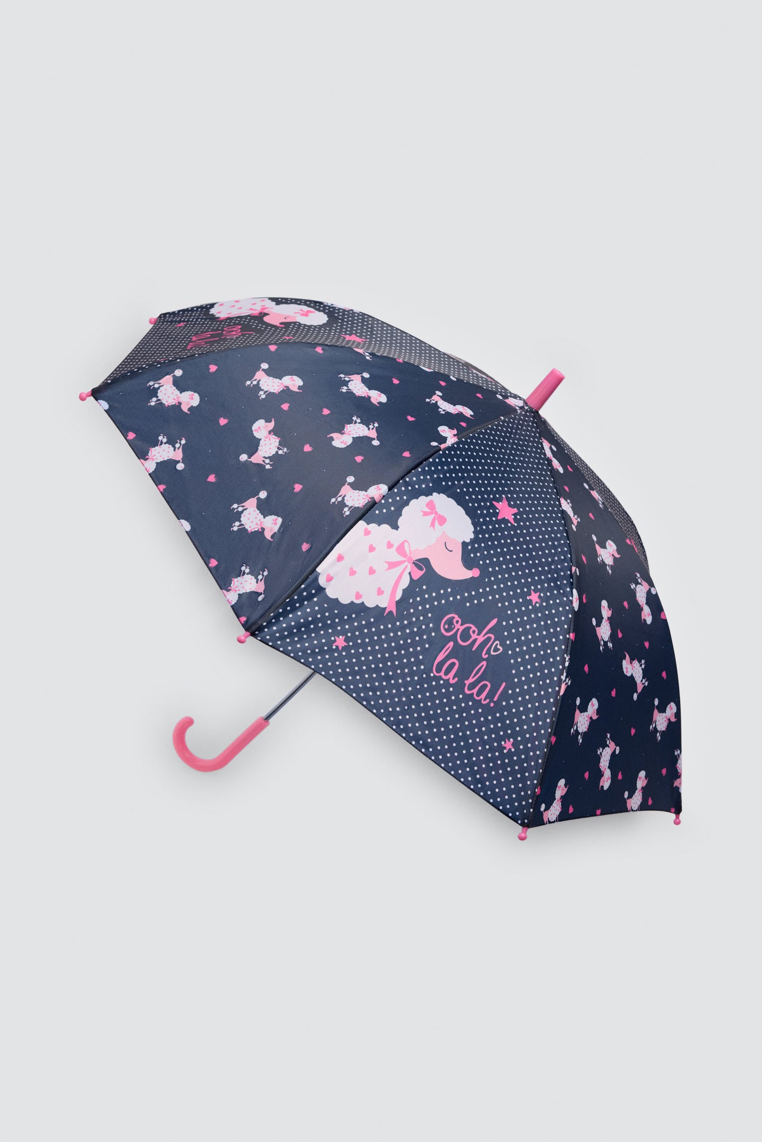 Girls' poodle-print umbrella
