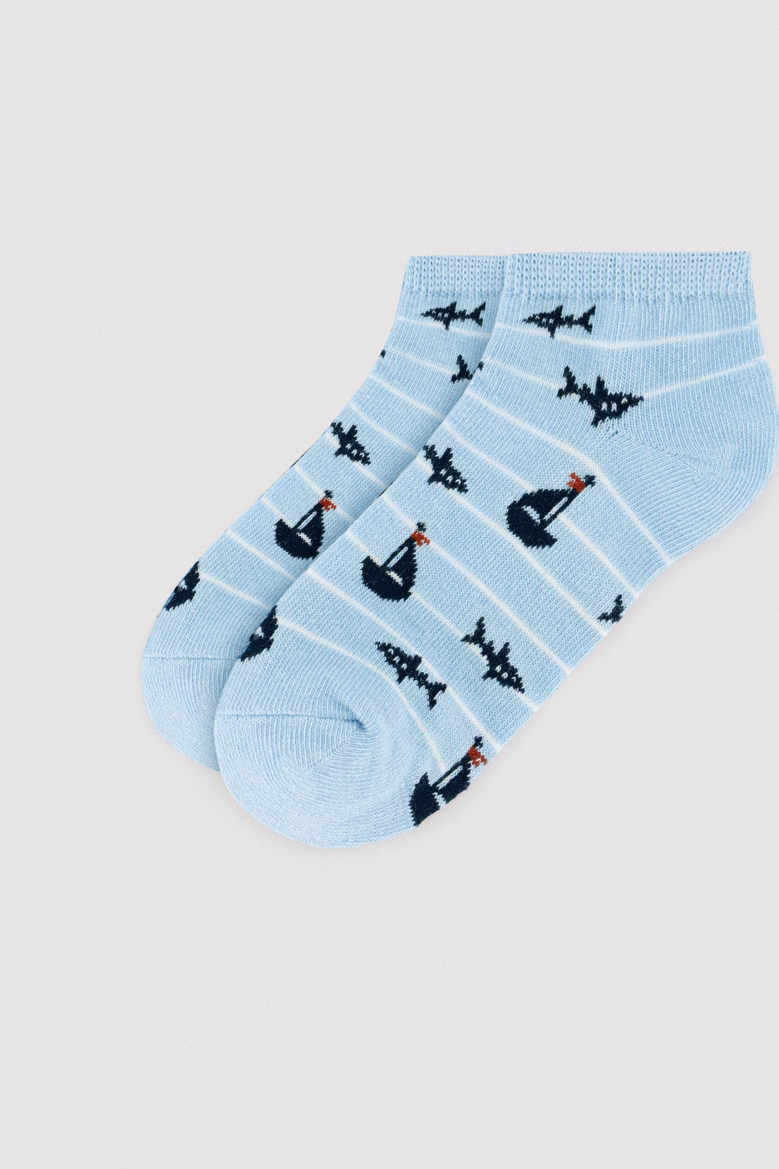 Pack of 3 printed ankle socks for children Learn to be sure