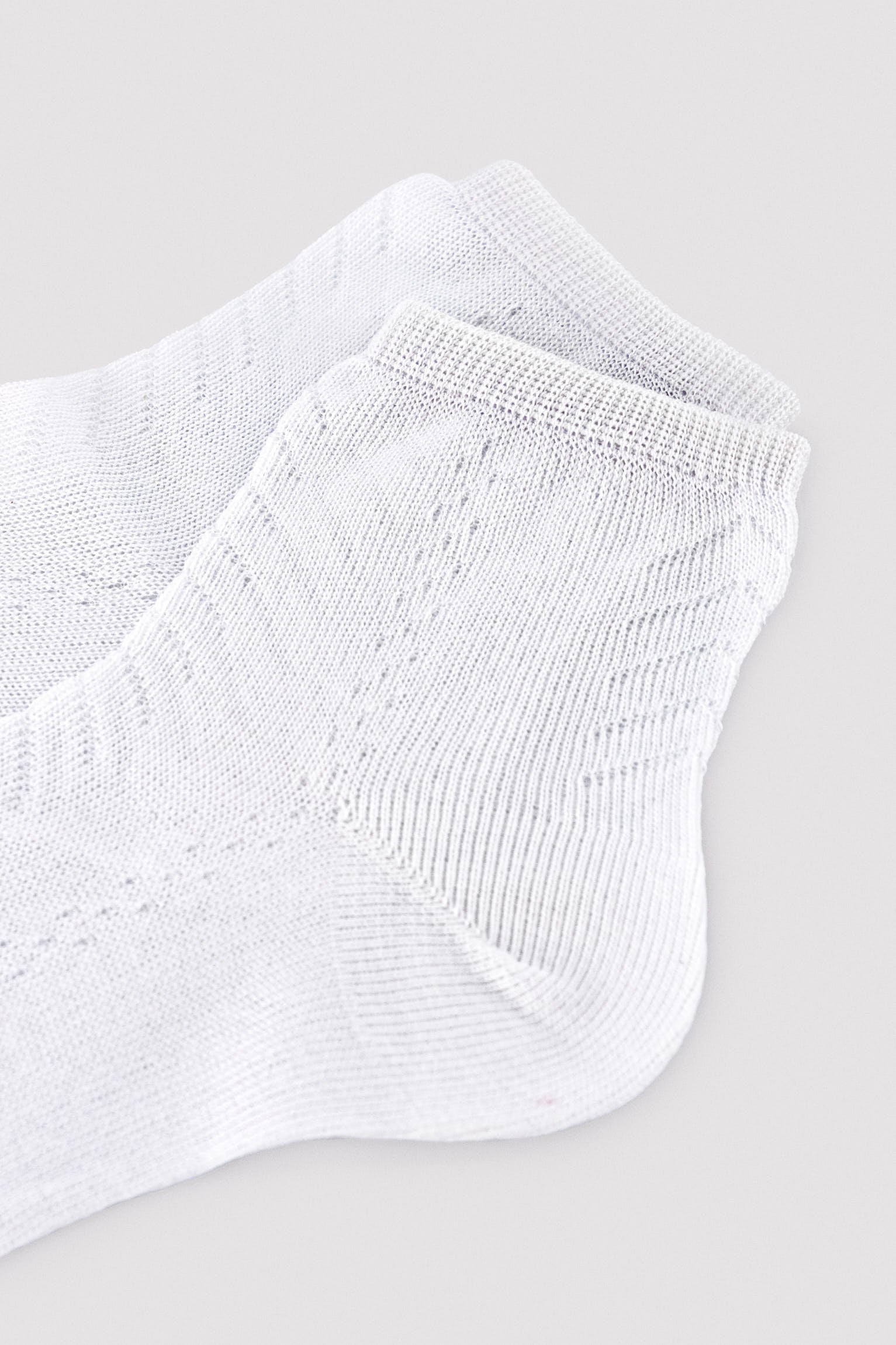 White openwork children's socks