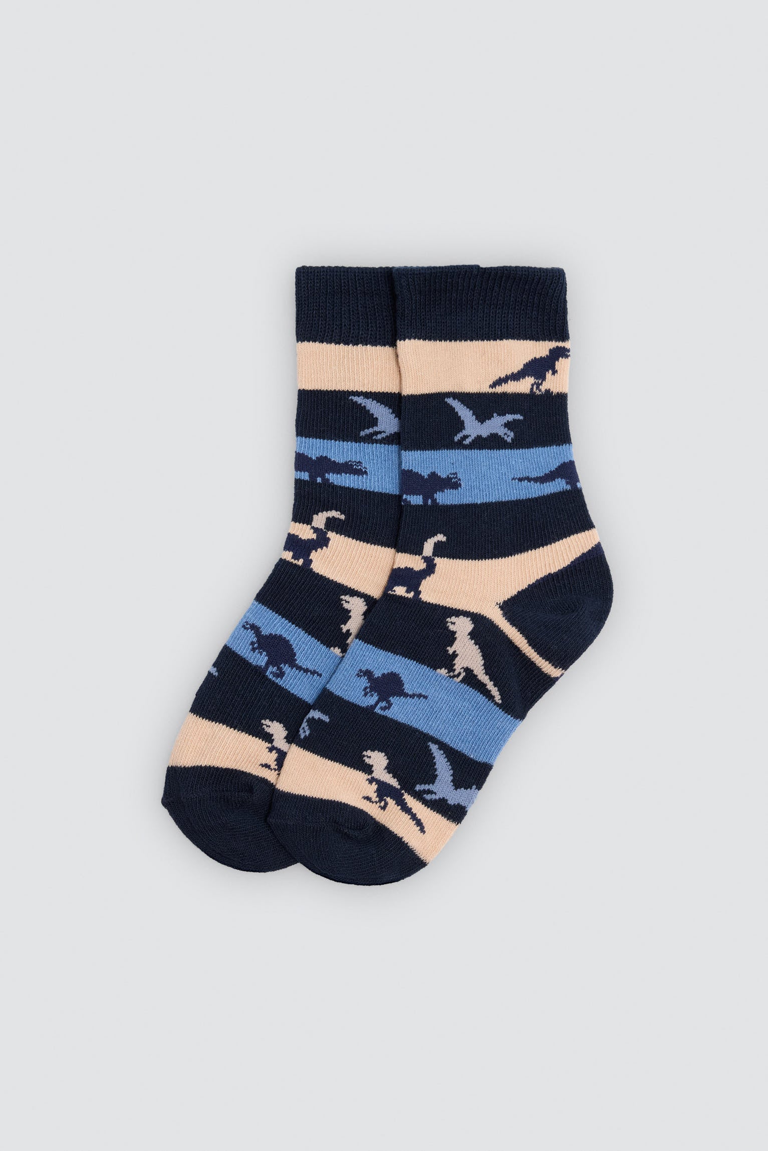 Pack of 4 dinosaur-print socks