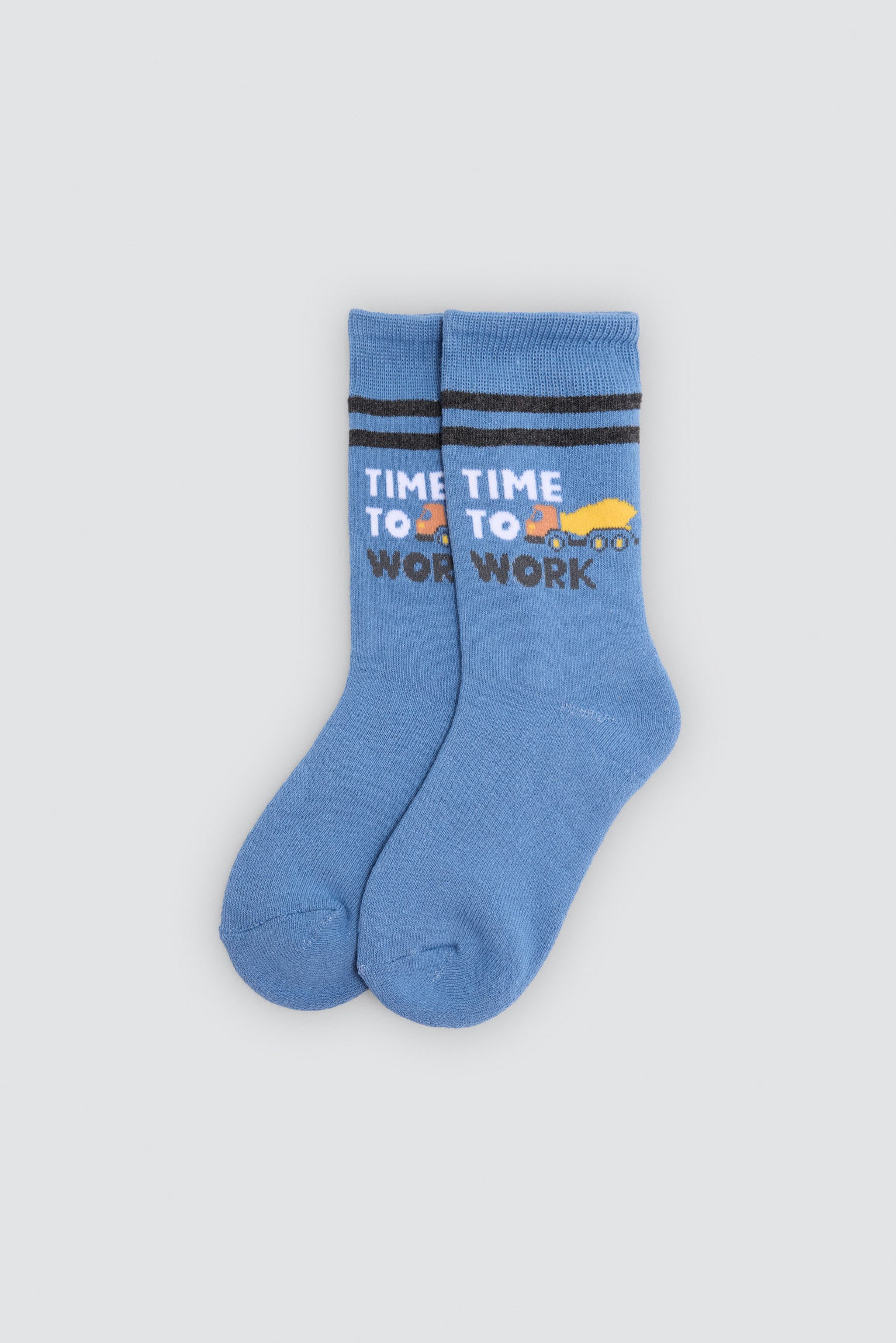 Pack of 3 boys' thermal socks with tool and sign prints