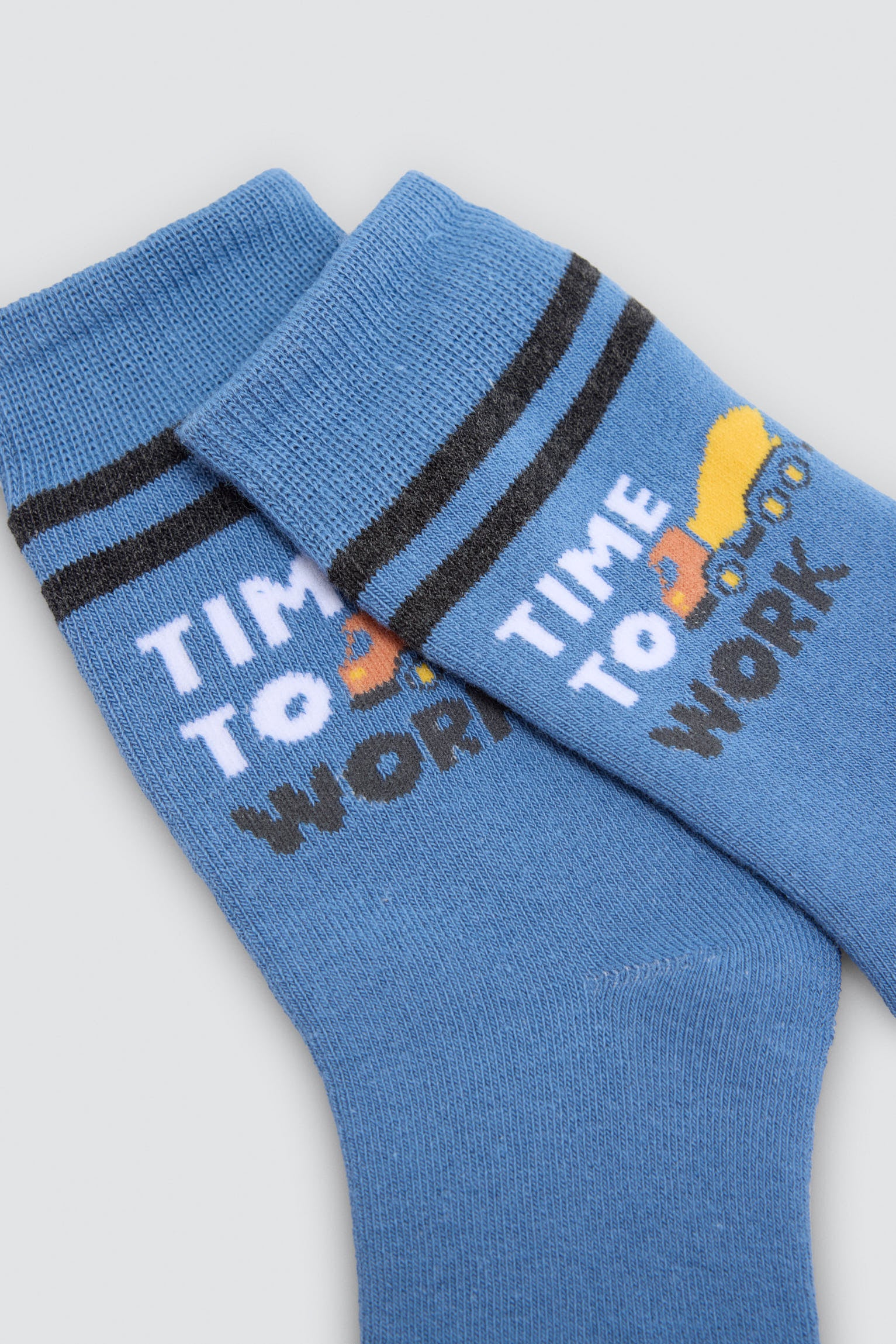 Pack of 3 boys' thermal socks with tool and sign prints