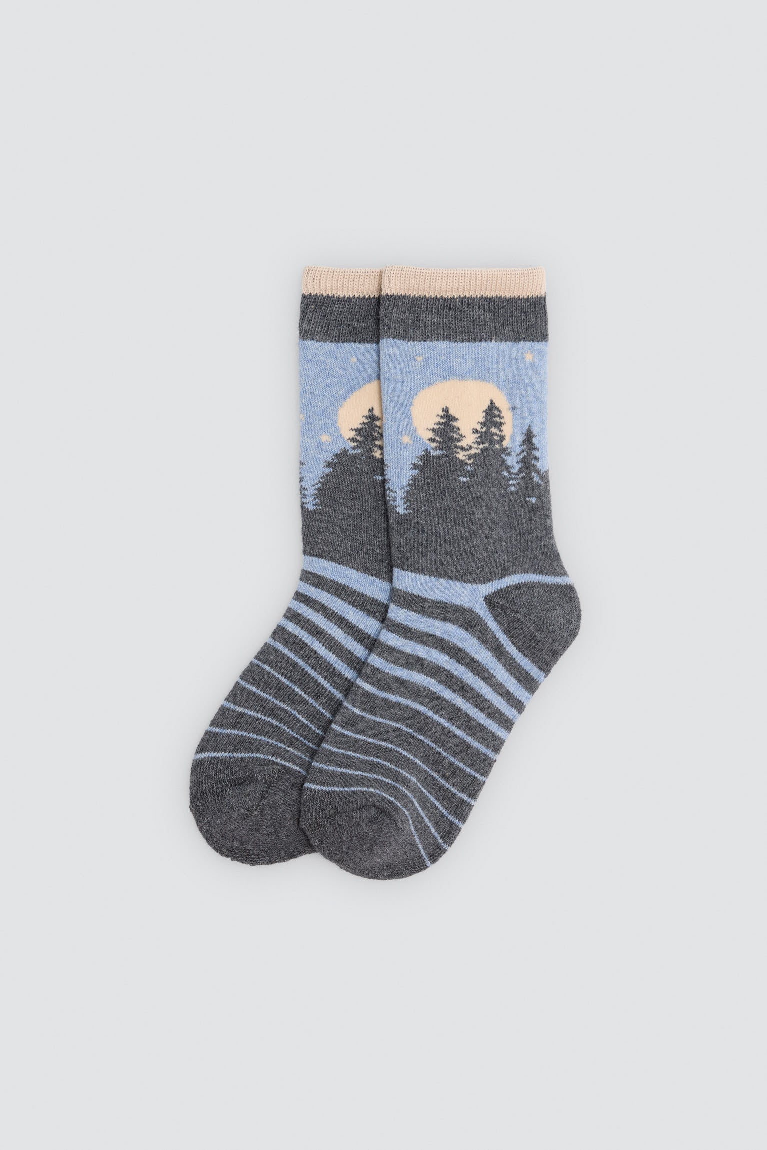 Pack of 3 boys' thermal socks with woodland print