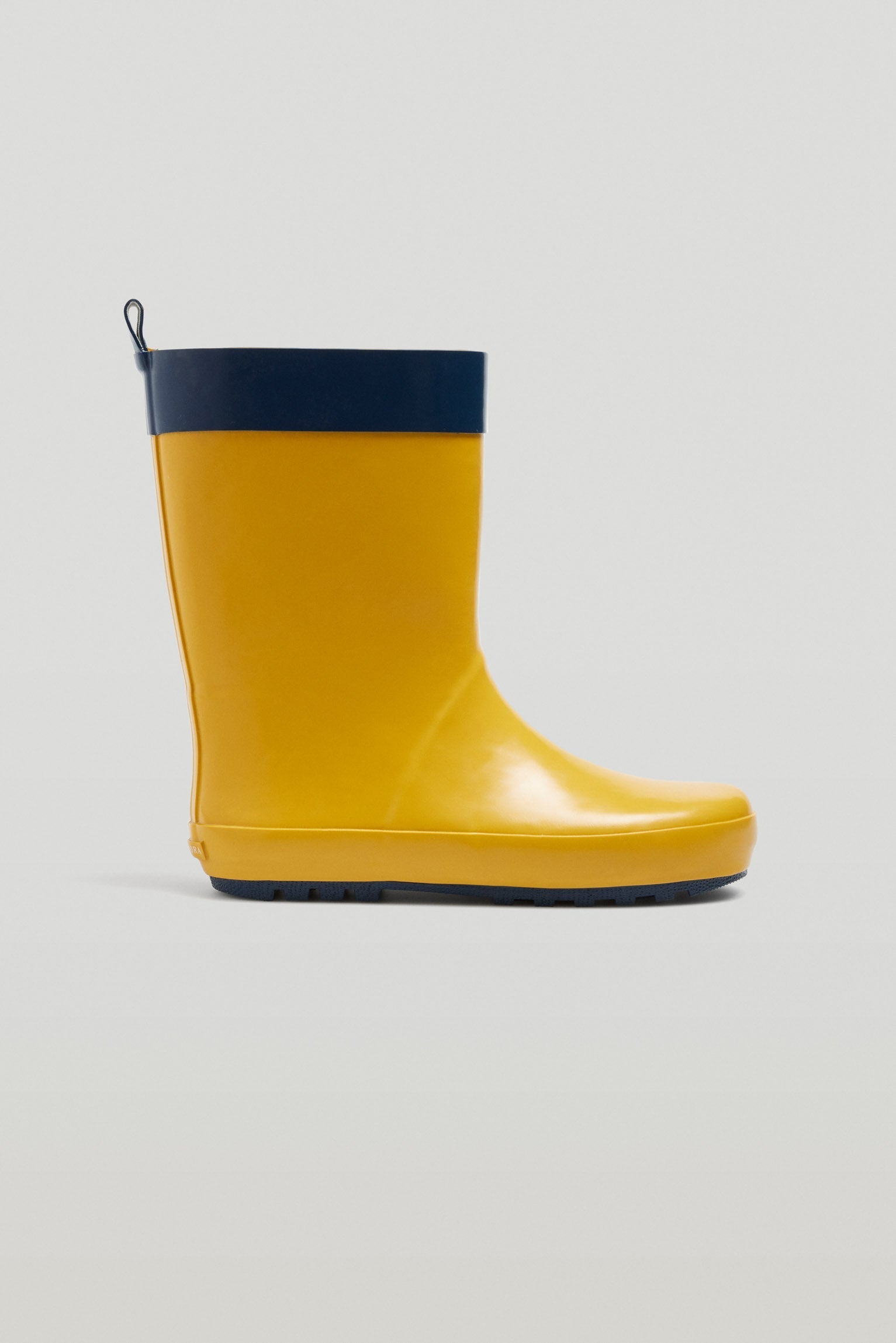 Plain yellow wellies