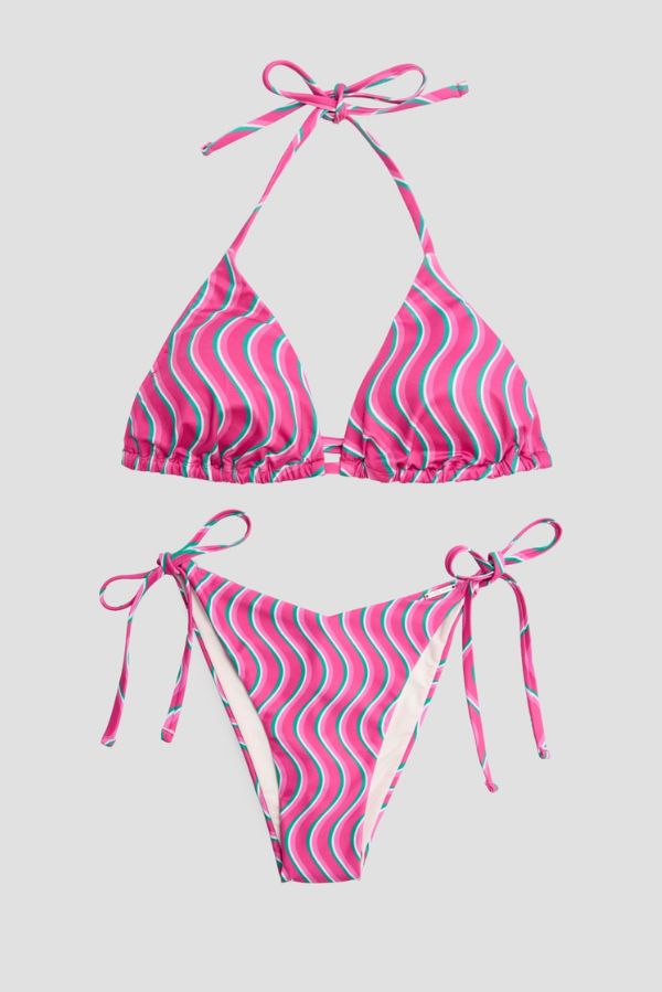 Wavy-print bikini @maddalena.sarti