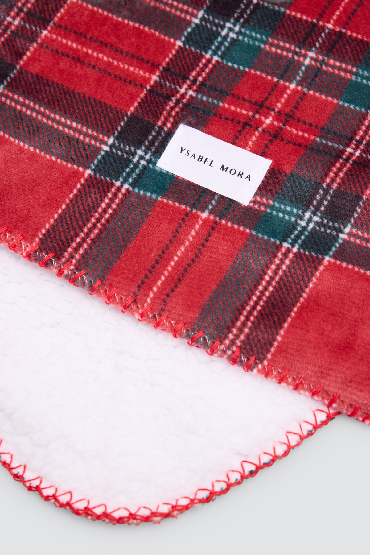 Checked Christmas blanket