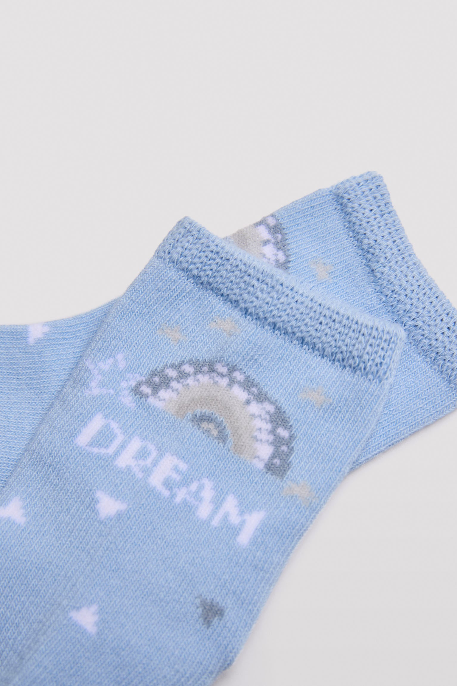 Pack of 4 baby cotton socks with little dream prints