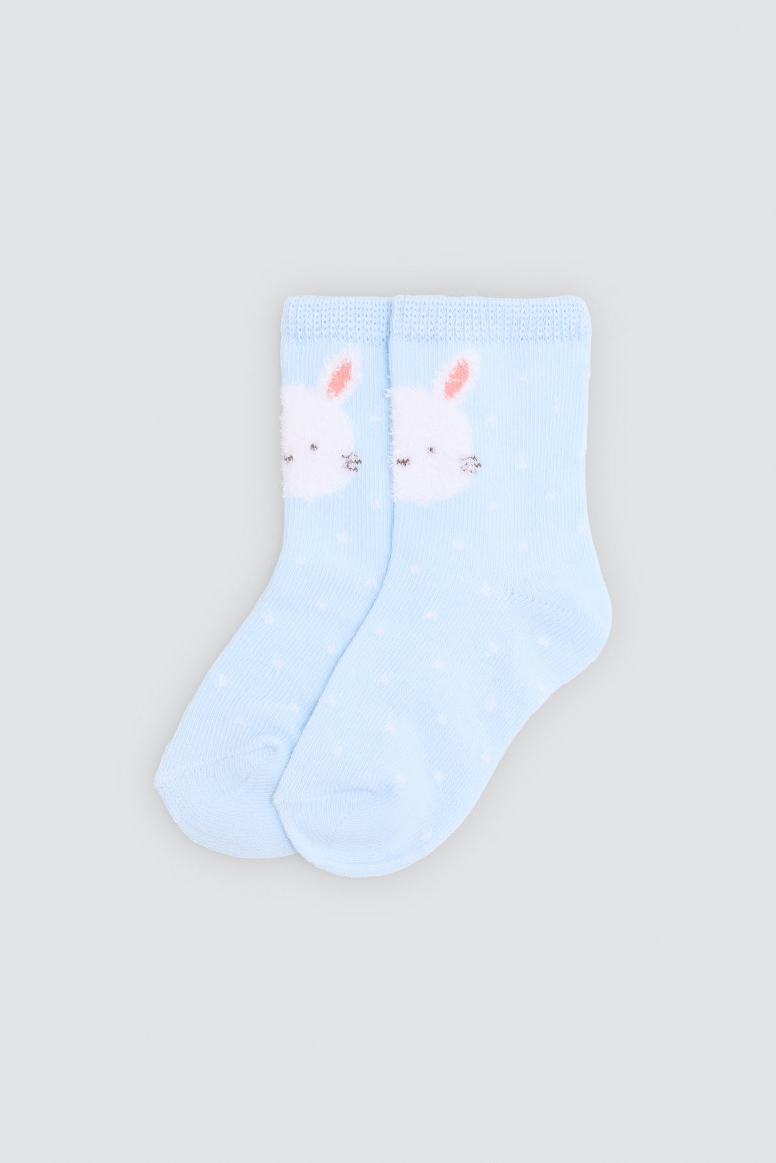 Pack of 4 baby socks with fun bunny prints