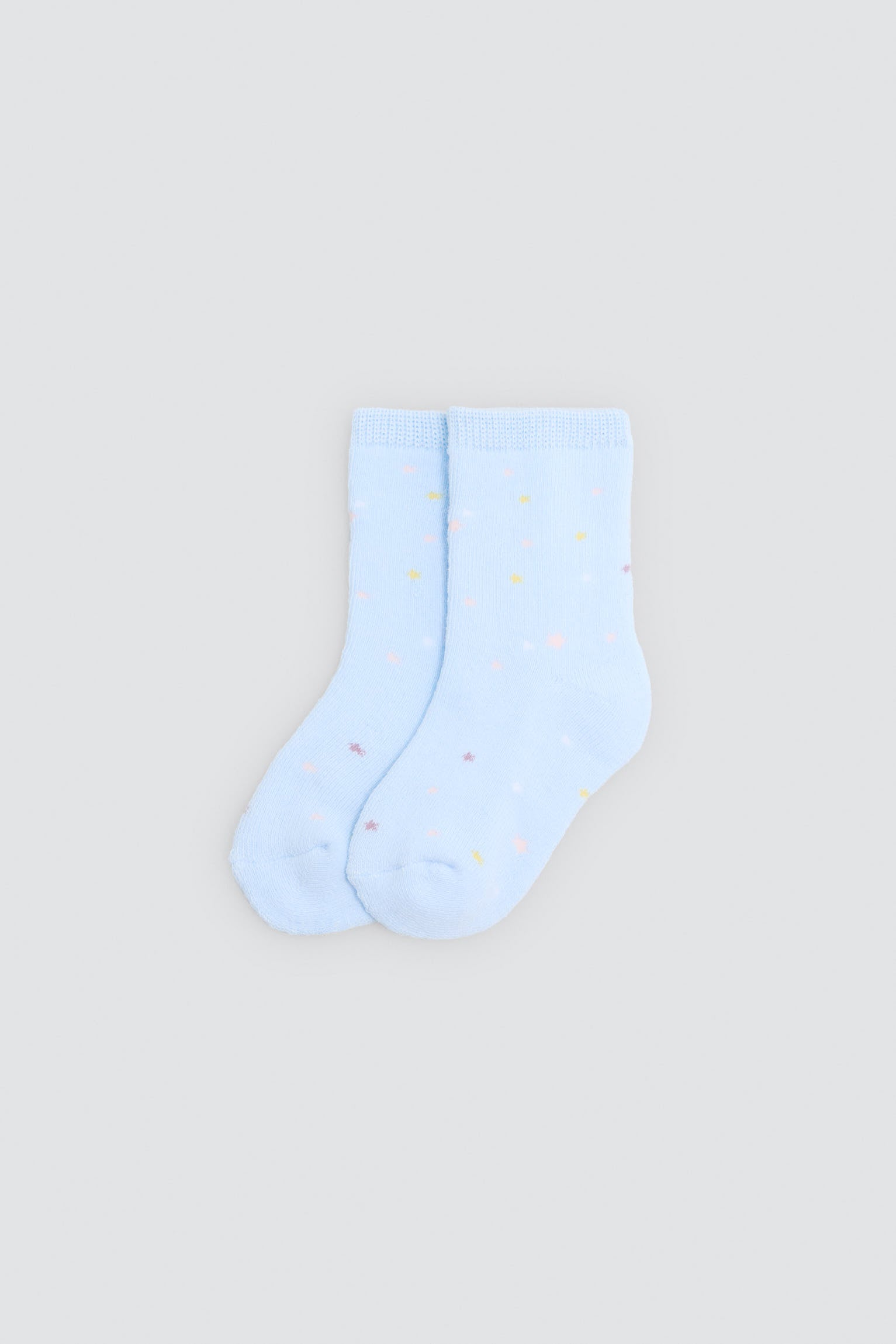 Pack of 4 baby thermal socks with moon and star prints