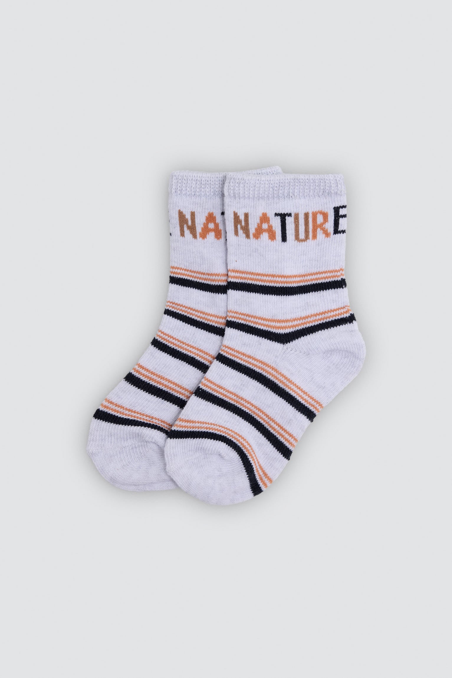 Pack of 4 baby socks with nature print