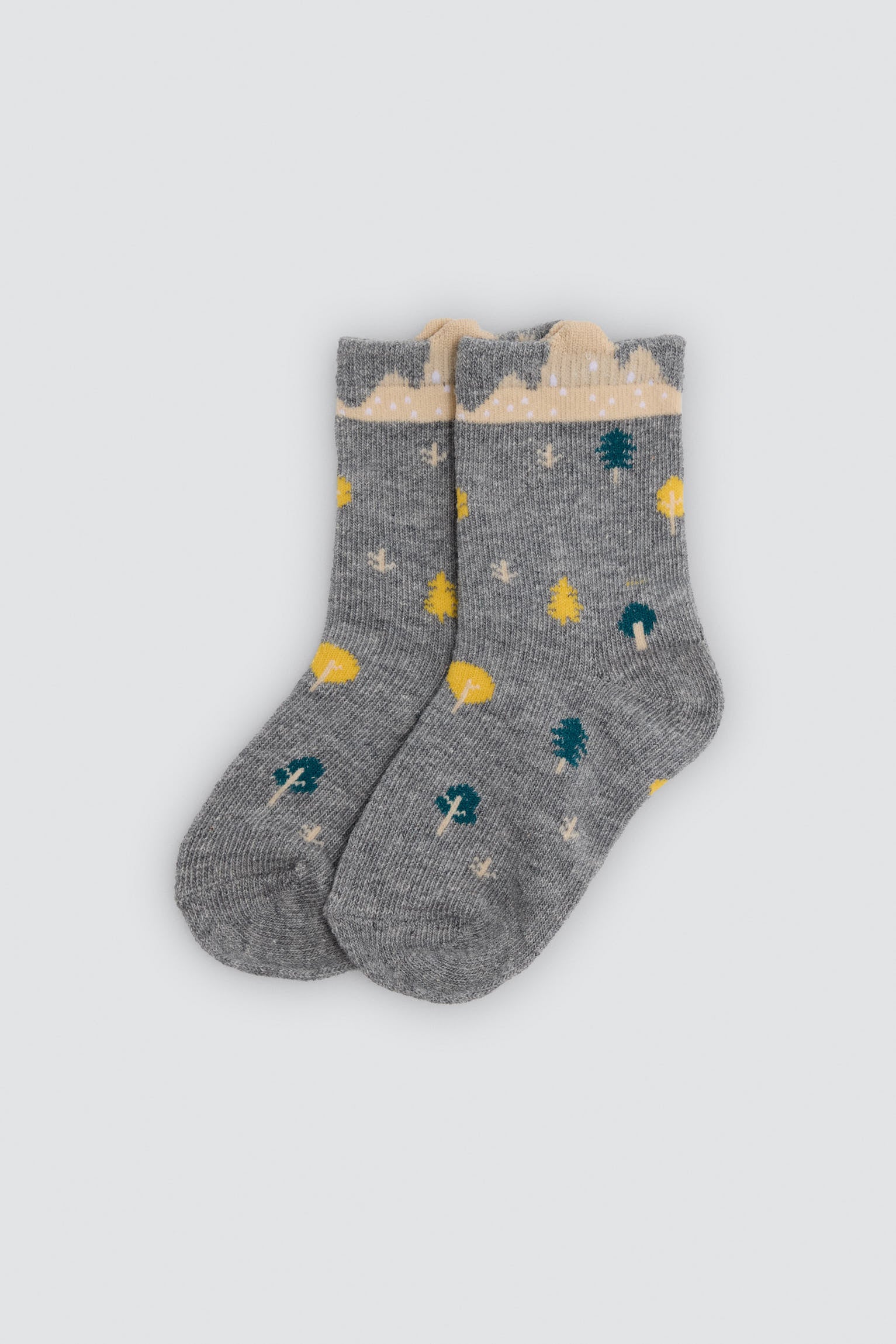 Pack of 4 baby socks with nature print