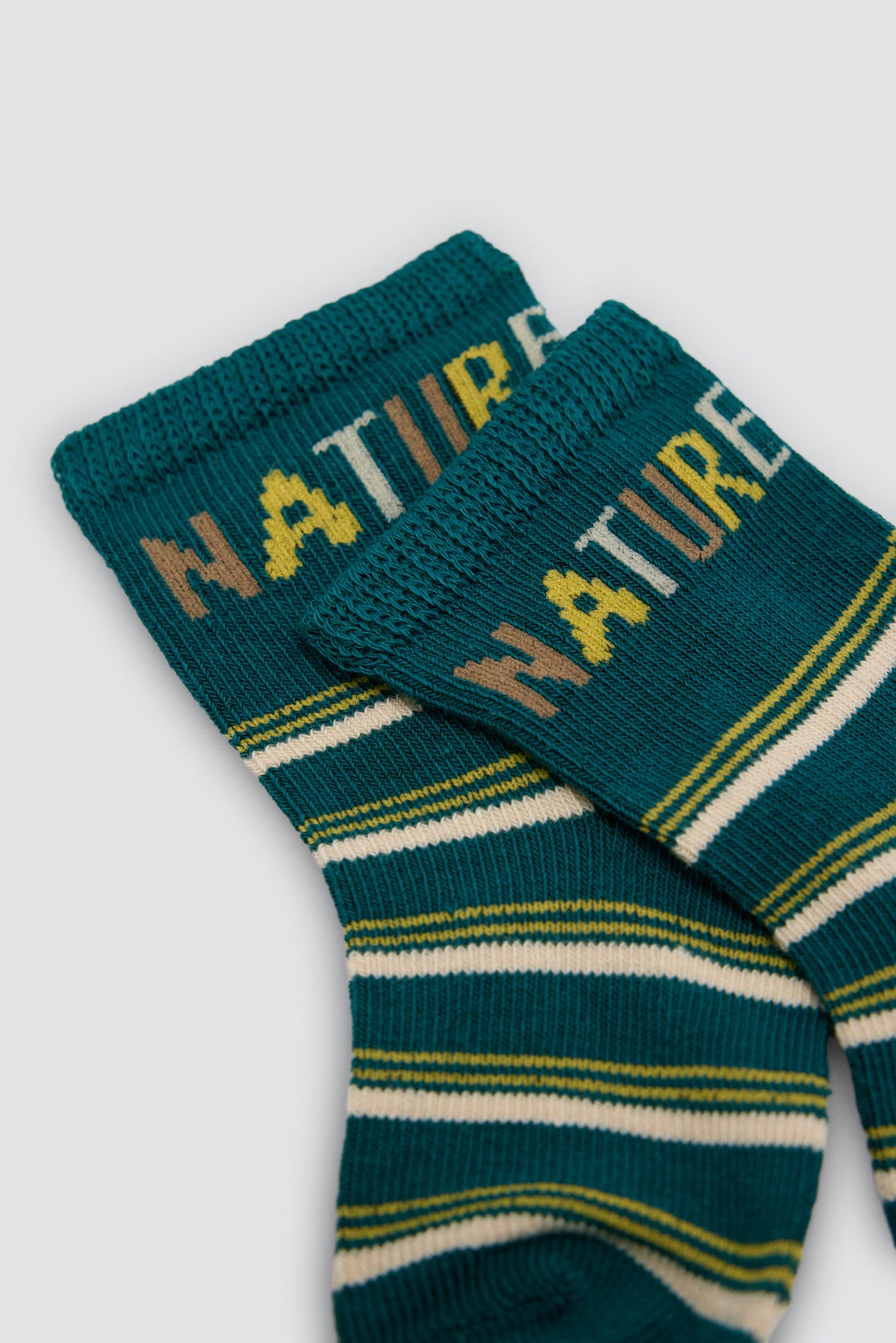 Pack of 4 baby socks with nature print