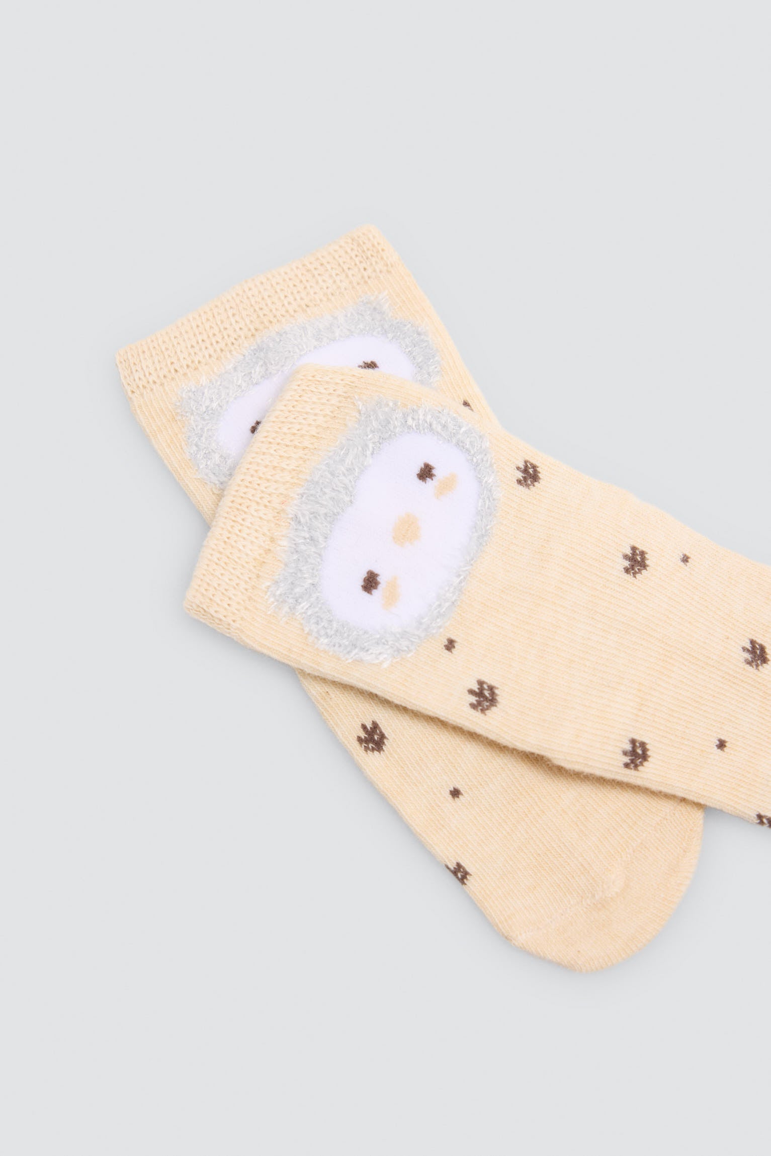 Pack of 4 baby socks with owl and tree prints