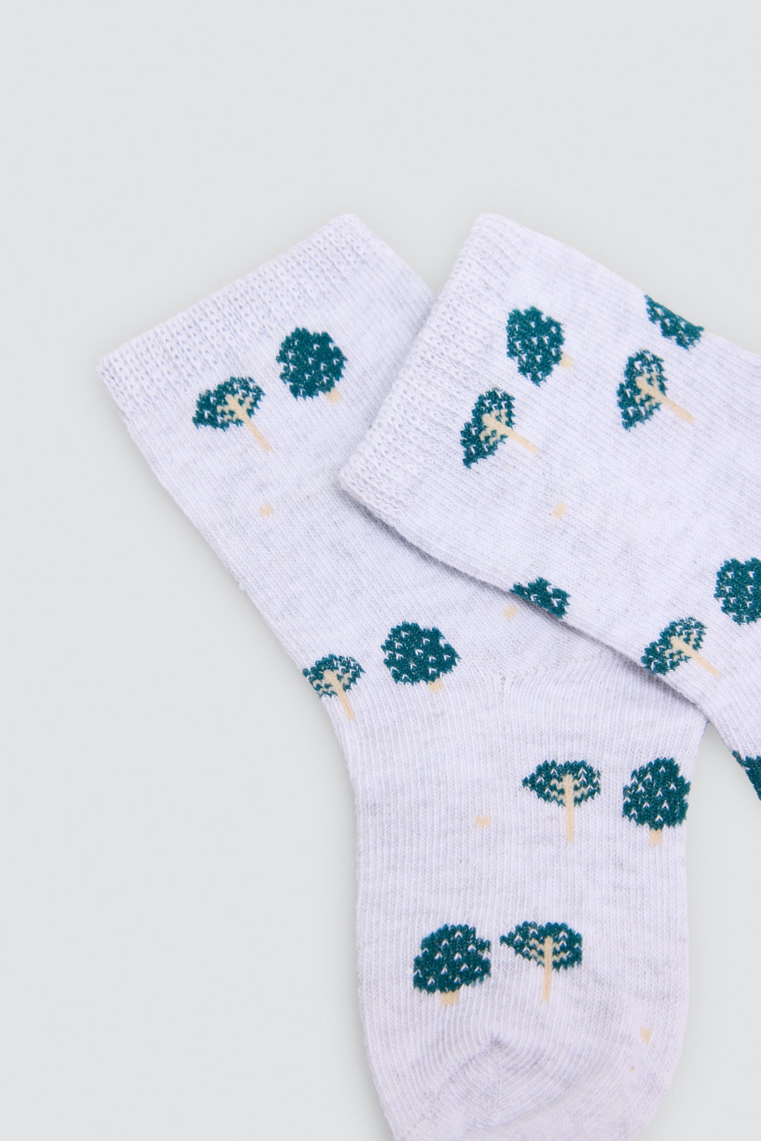 Pack of 4 baby socks with owl and tree prints