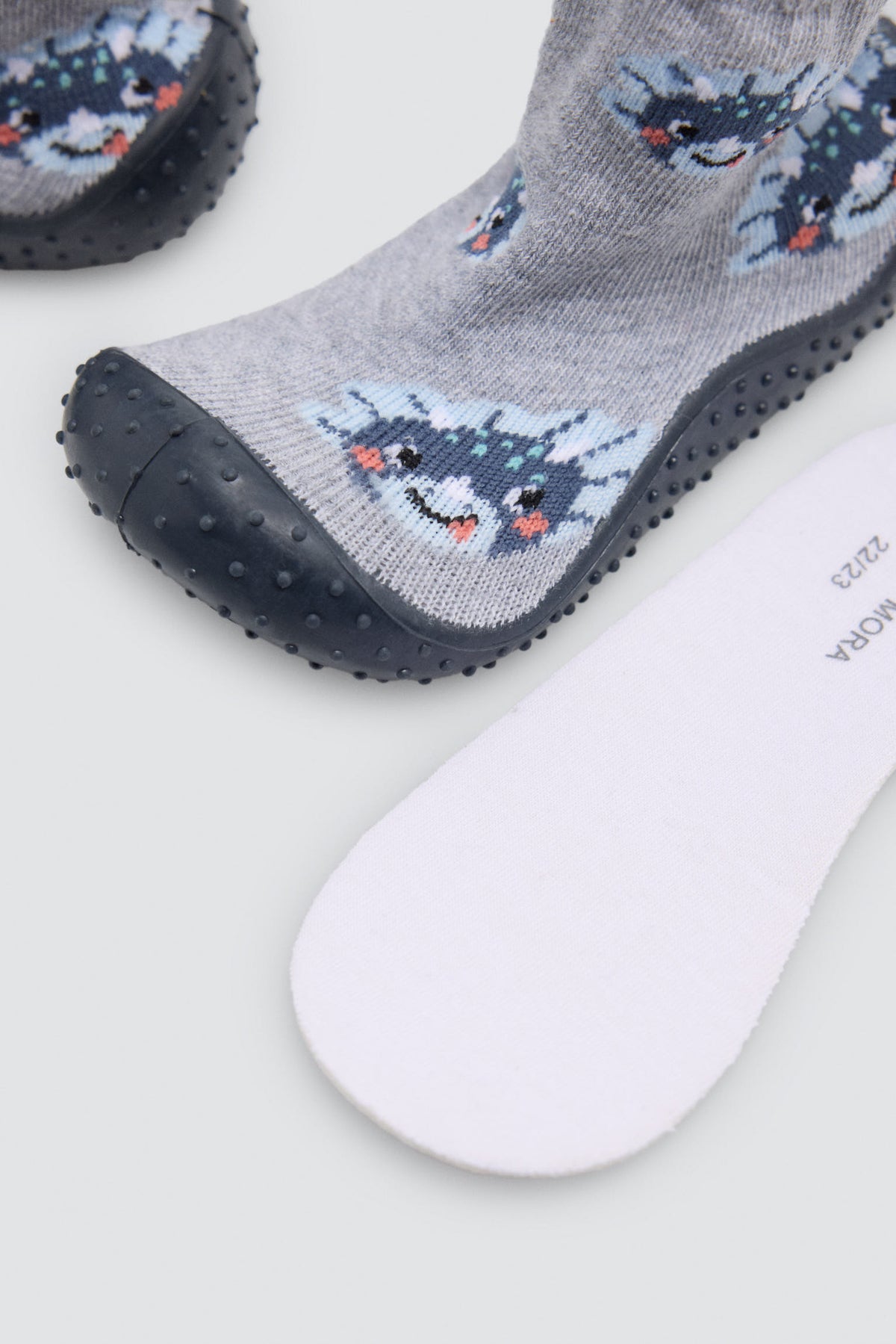 Baby boys' dinosaur-print slipper socks