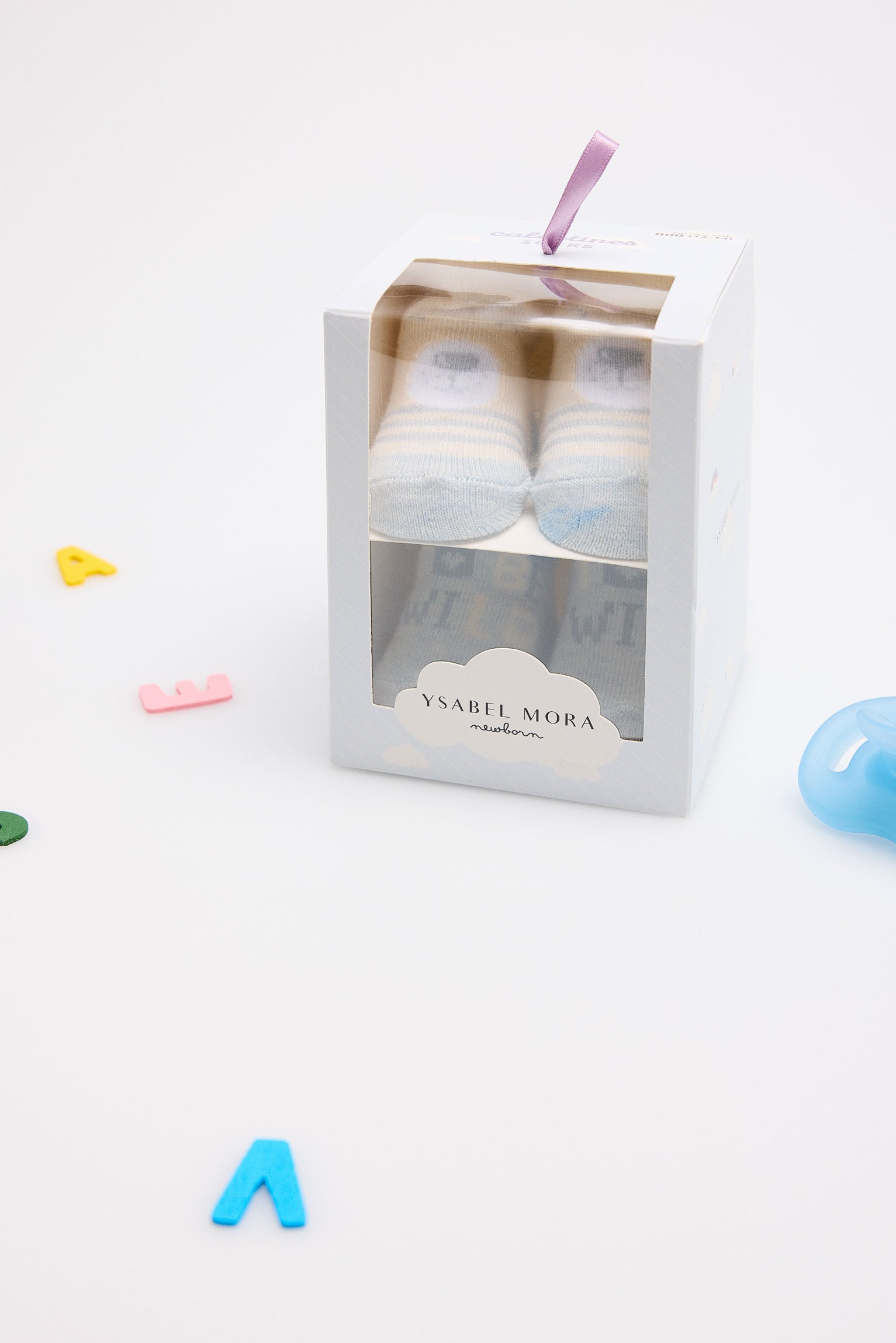 Pack of 4 newborn baby socks
