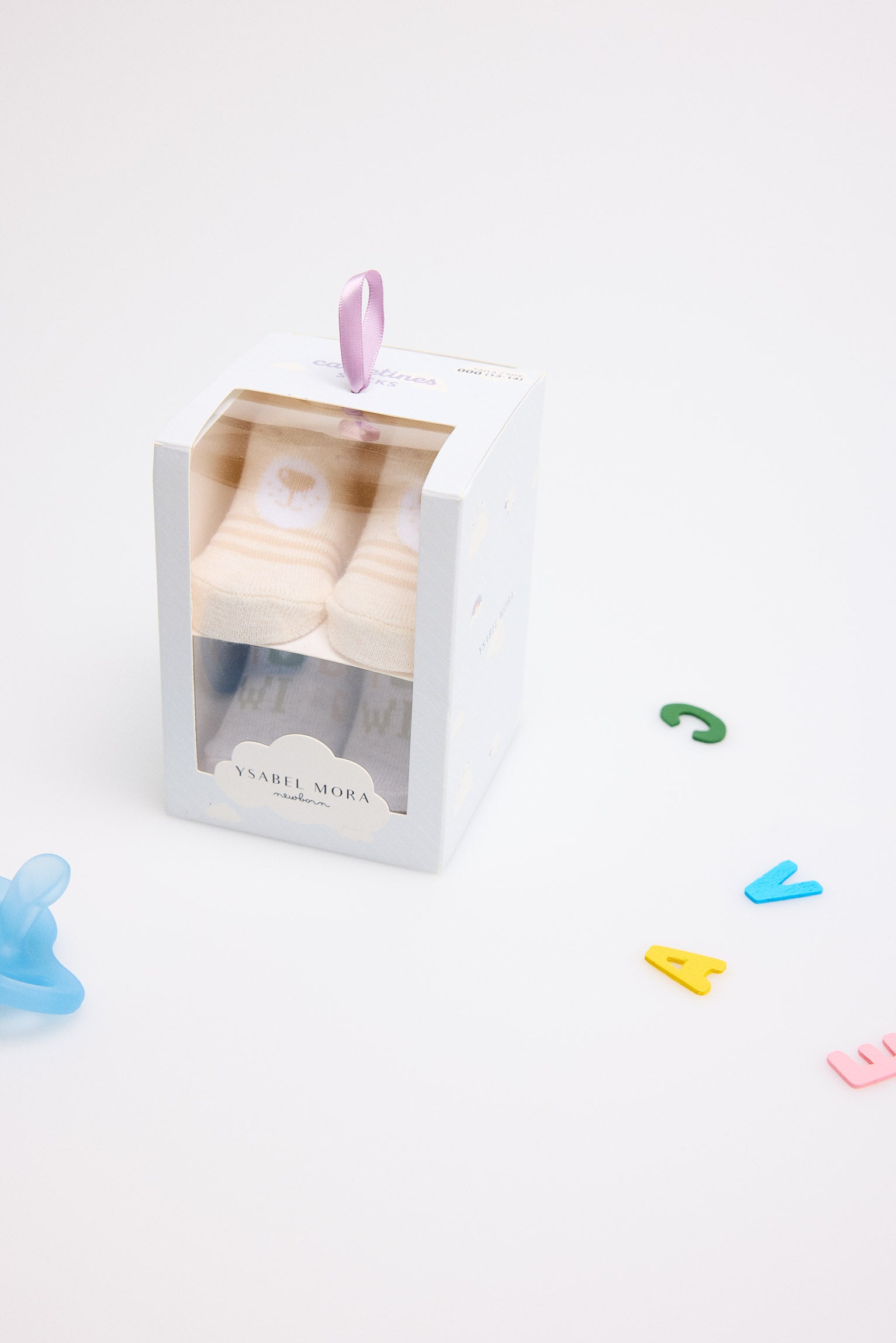 Pack of 4 newborn baby socks