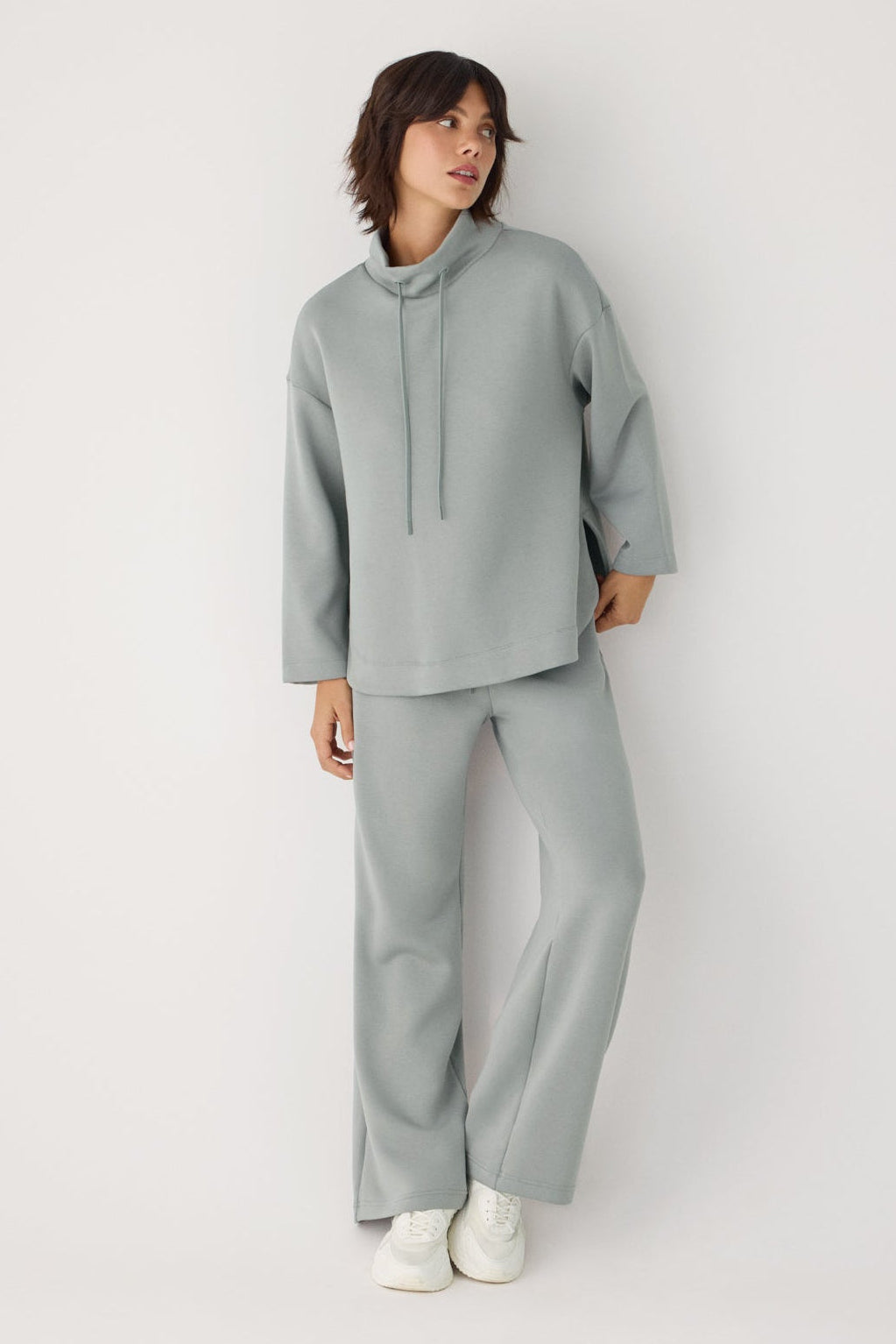 70743-laurel-green-pantalones-comodos-rectos-afelpados-tiro-alto-cintura-ajustable-azul
