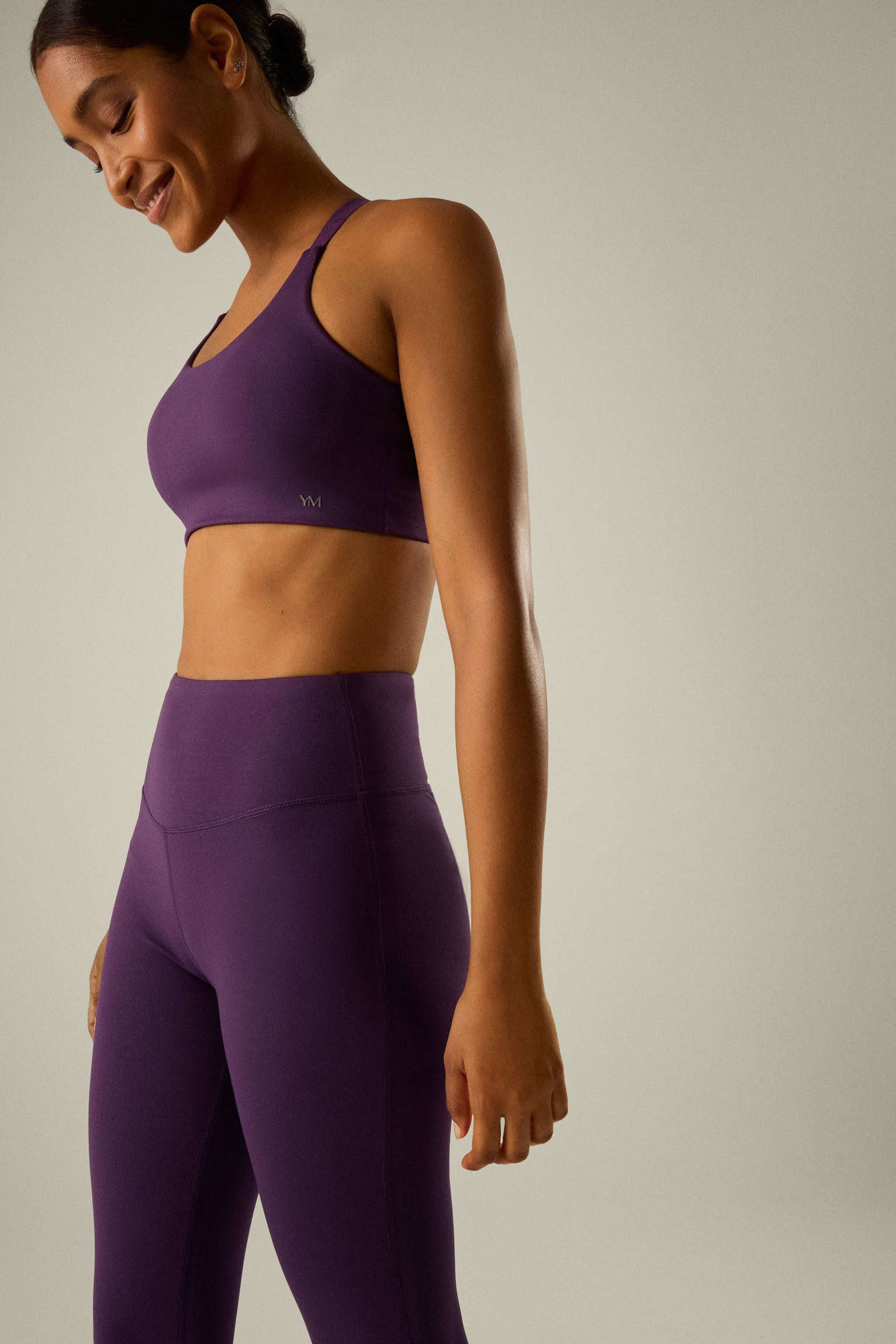 Violet Flat Belly Sports Leggings