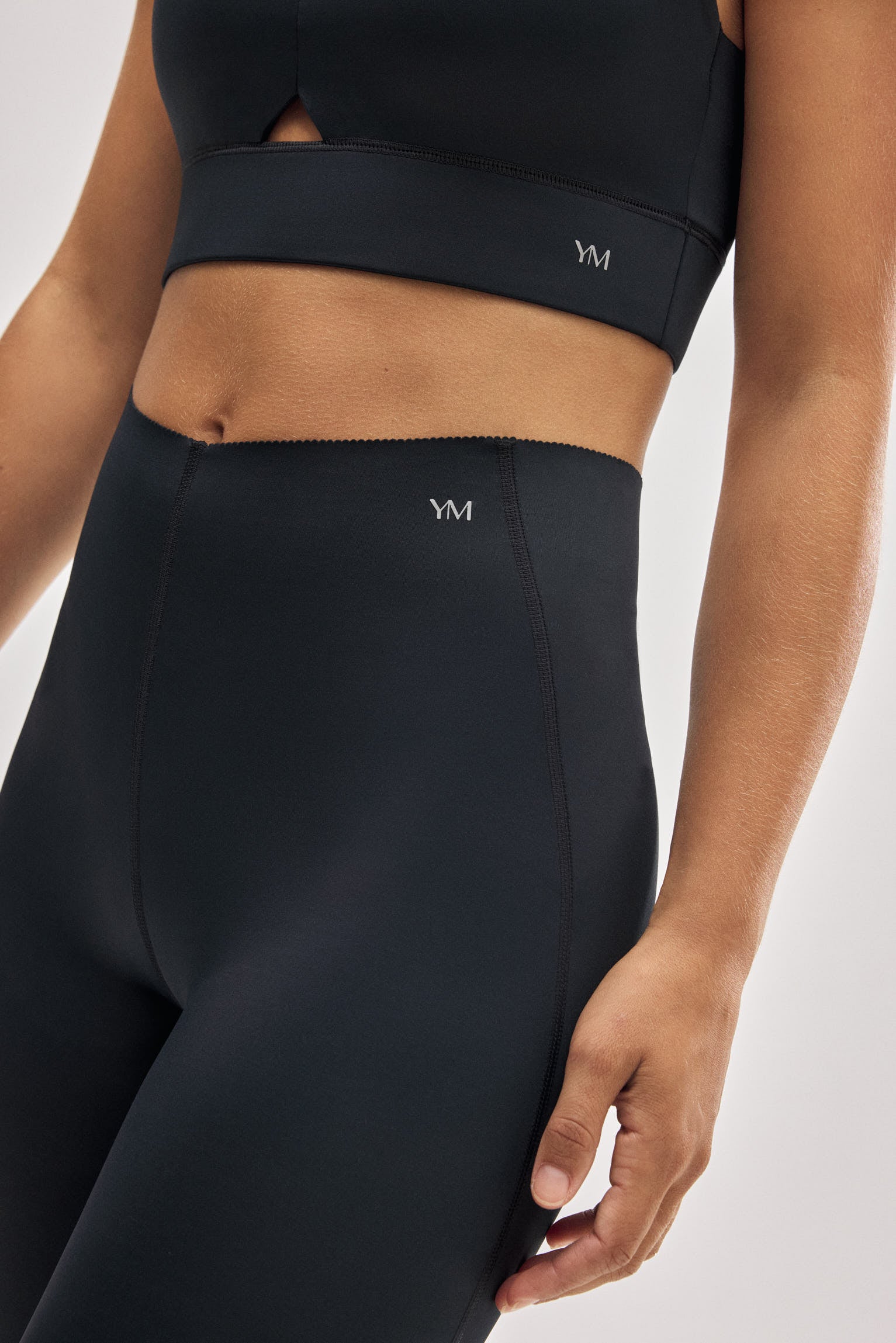Black compressive sports set