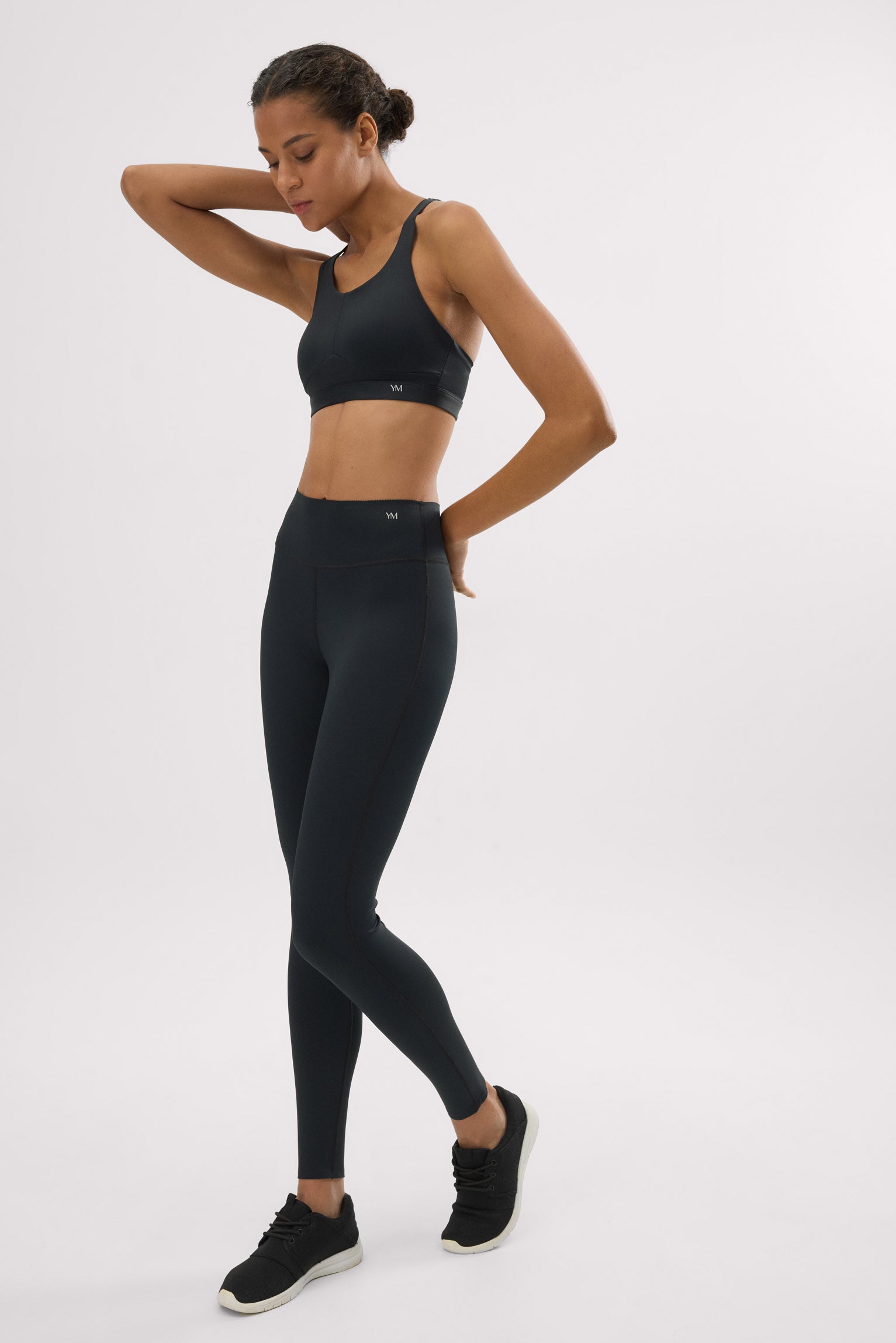 Leggings deportivos Compressive efecto push-up negro - Ysabel Mora