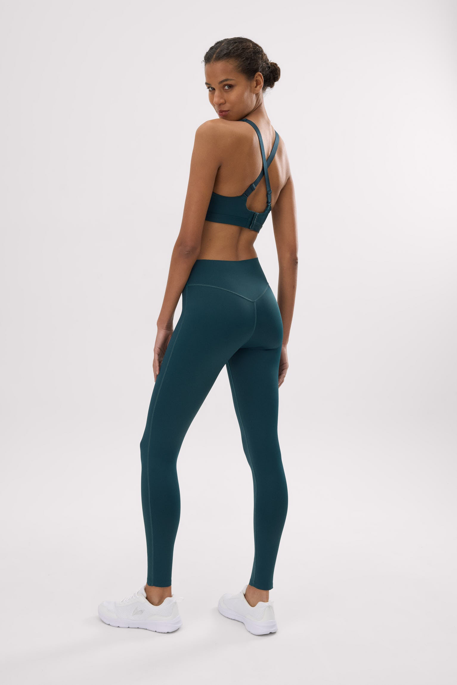 Leggings deportivos Compressive efecto push-up verde botella - Ysabel Mora