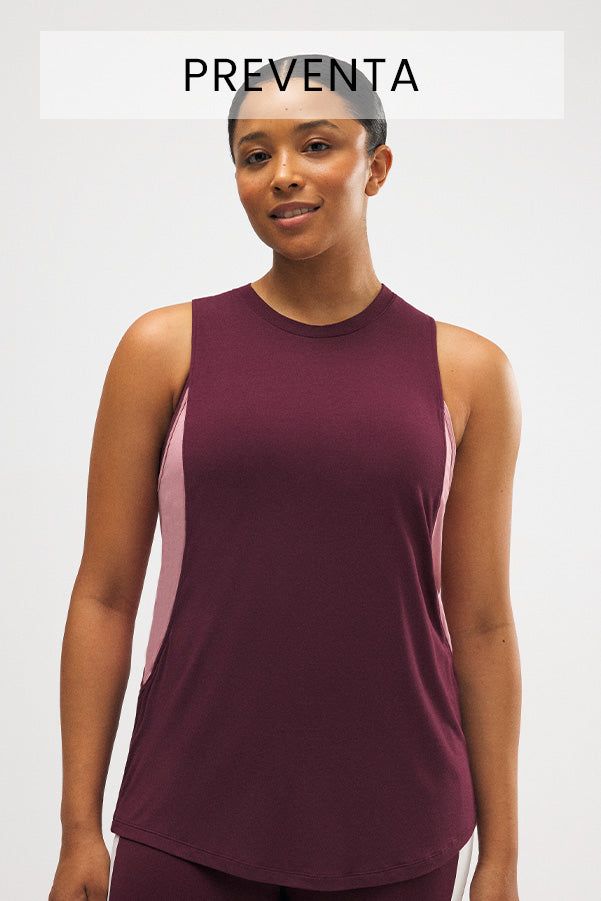 PRESALE Burgundy Sleeveless Sports T-Shirt