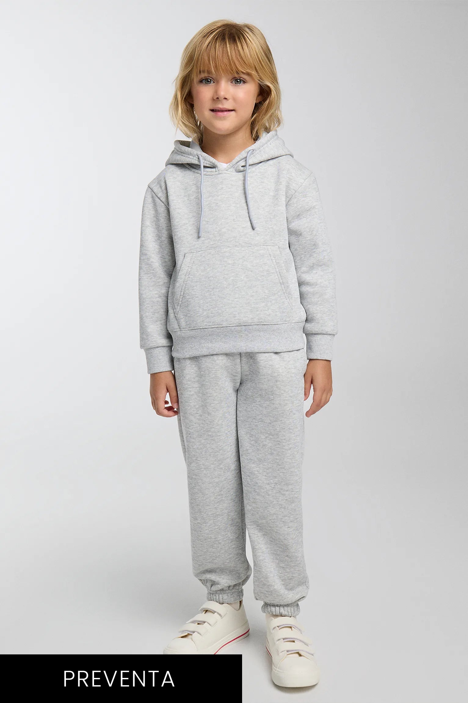 PRE-ORDER girls’ grey brushed tracksuit with sweatshirt and joggers