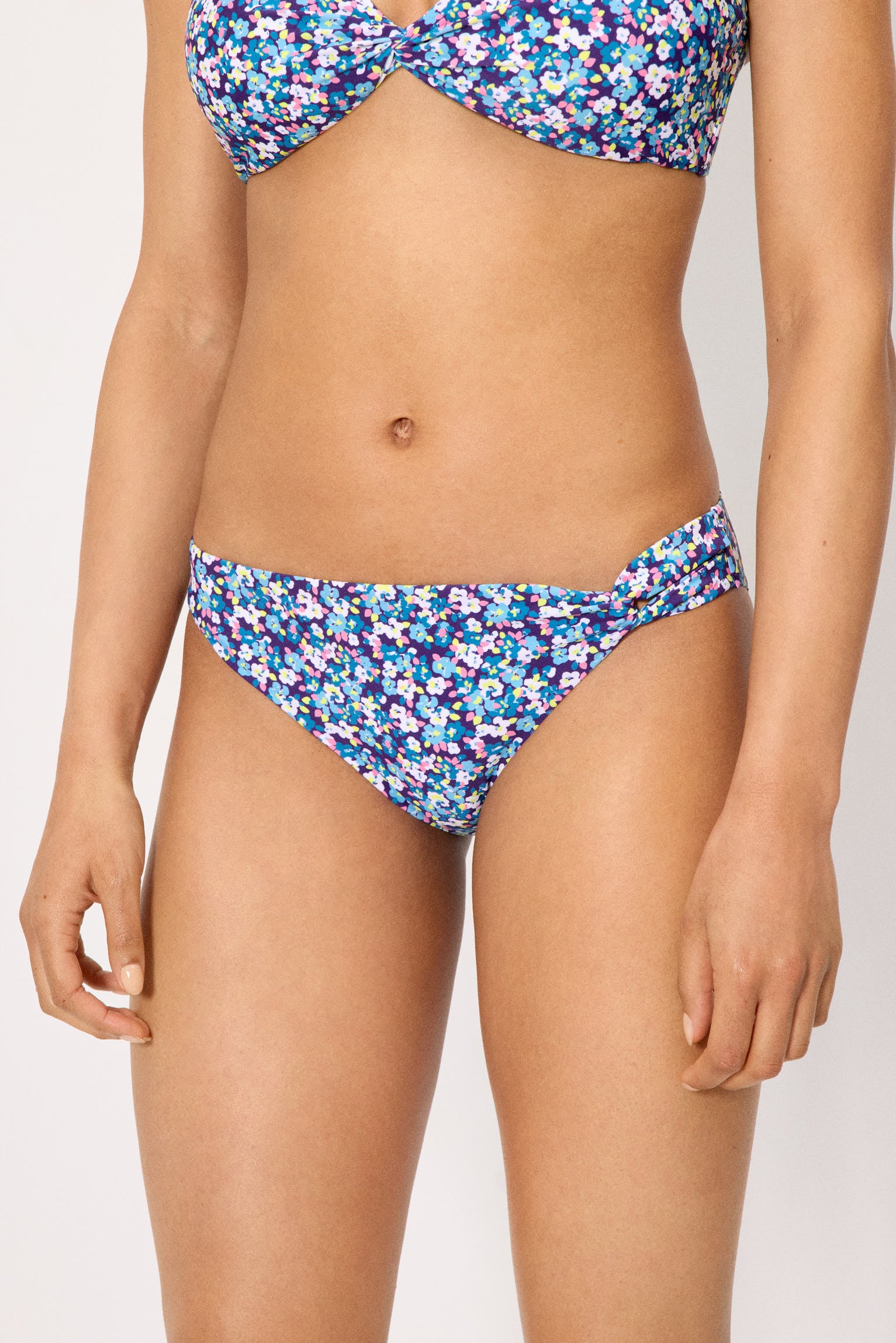 Liberty blue midi bikini bottom