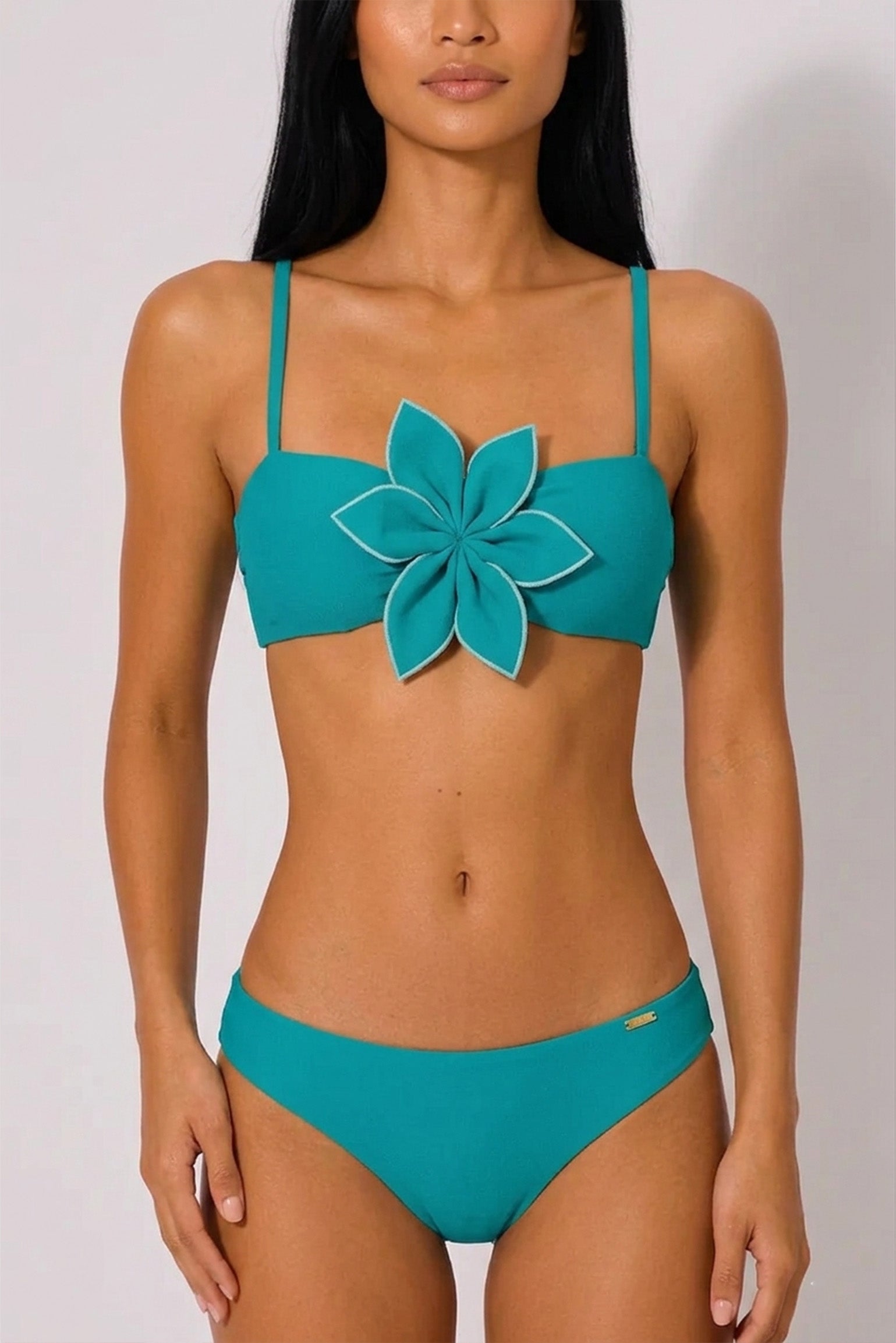 Braga bikini mini lisa azul turquesa