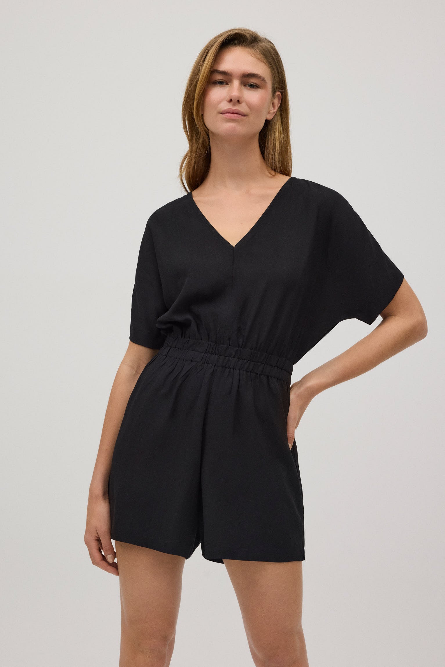 Mono Enterizo Traje Mono Mujer Mono Enterizo Negro Corto Jumpsuit