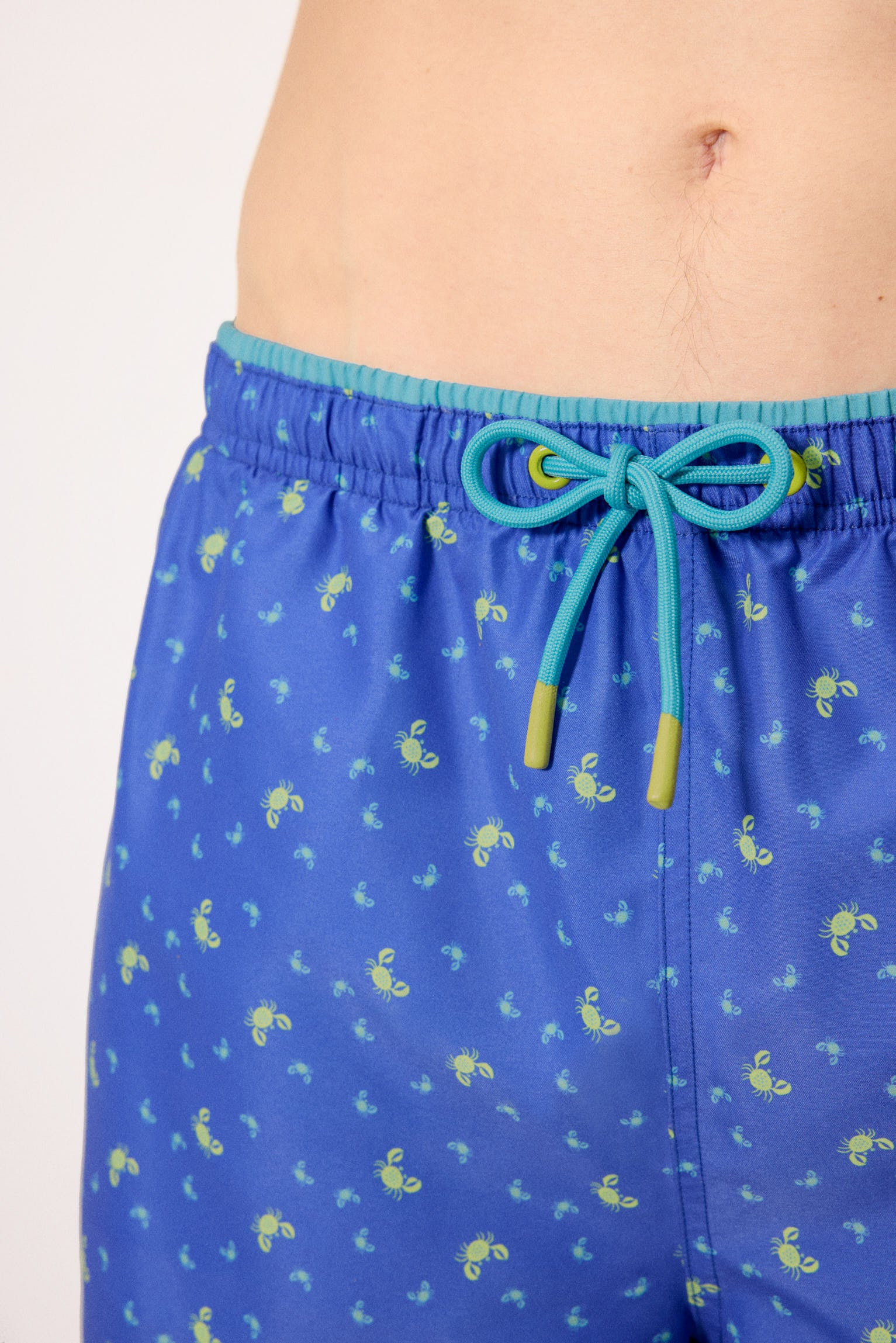 Bañador medio estampado cangrejos azul - Ysabel Mora