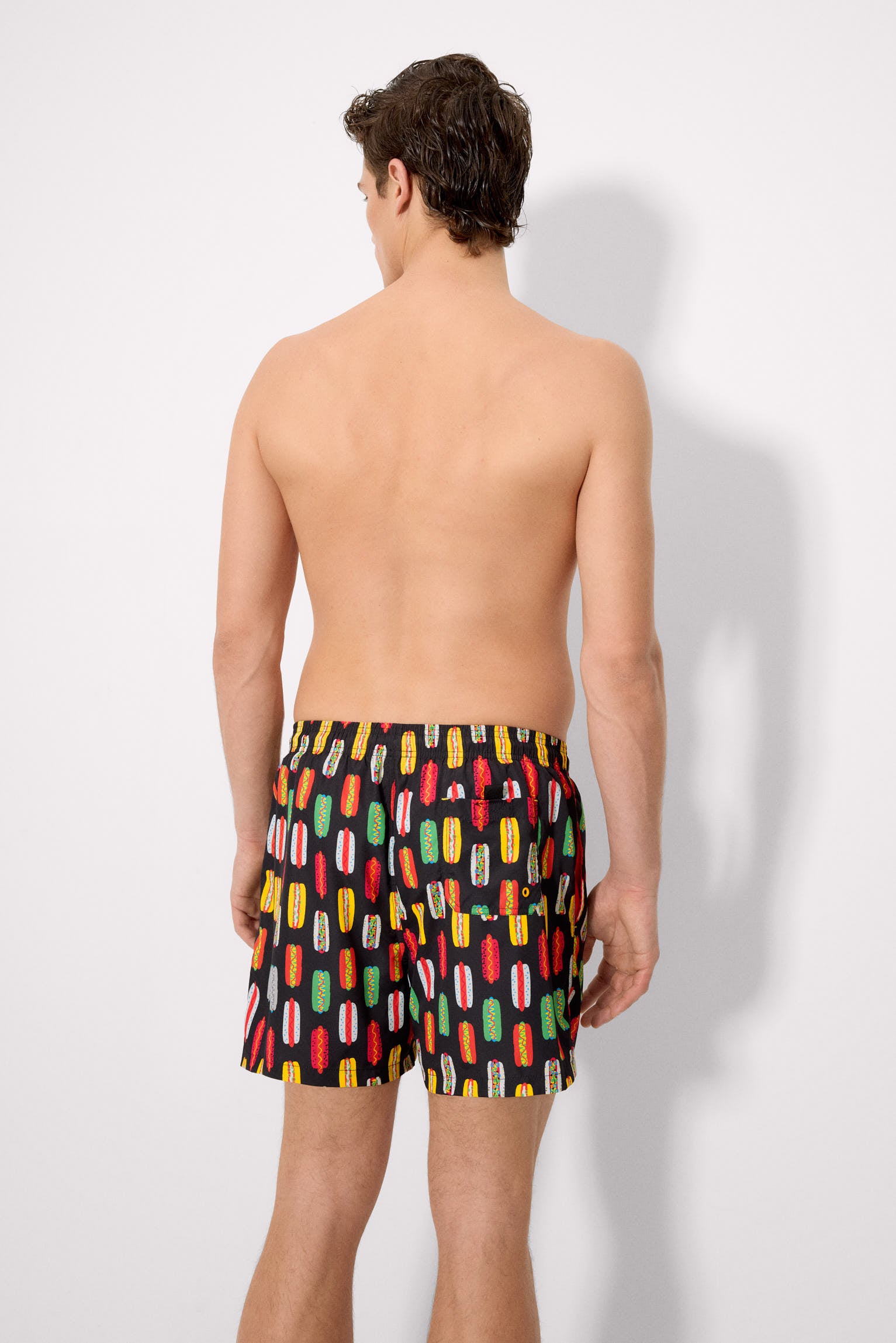 Multicolored hot dog printed medium swimsuit Sockarrats