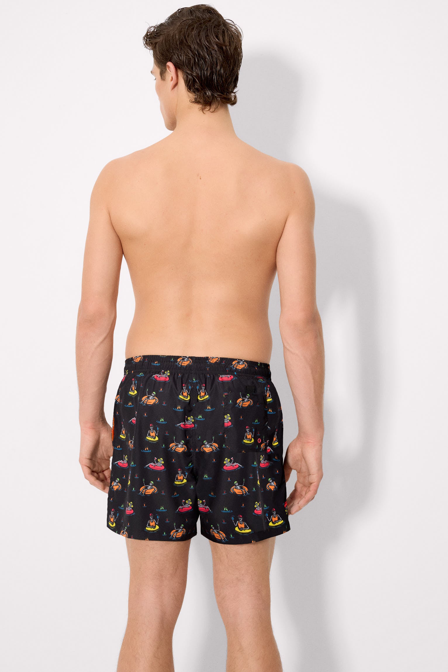 Multicolored skull print half swimsuit Sockarrats