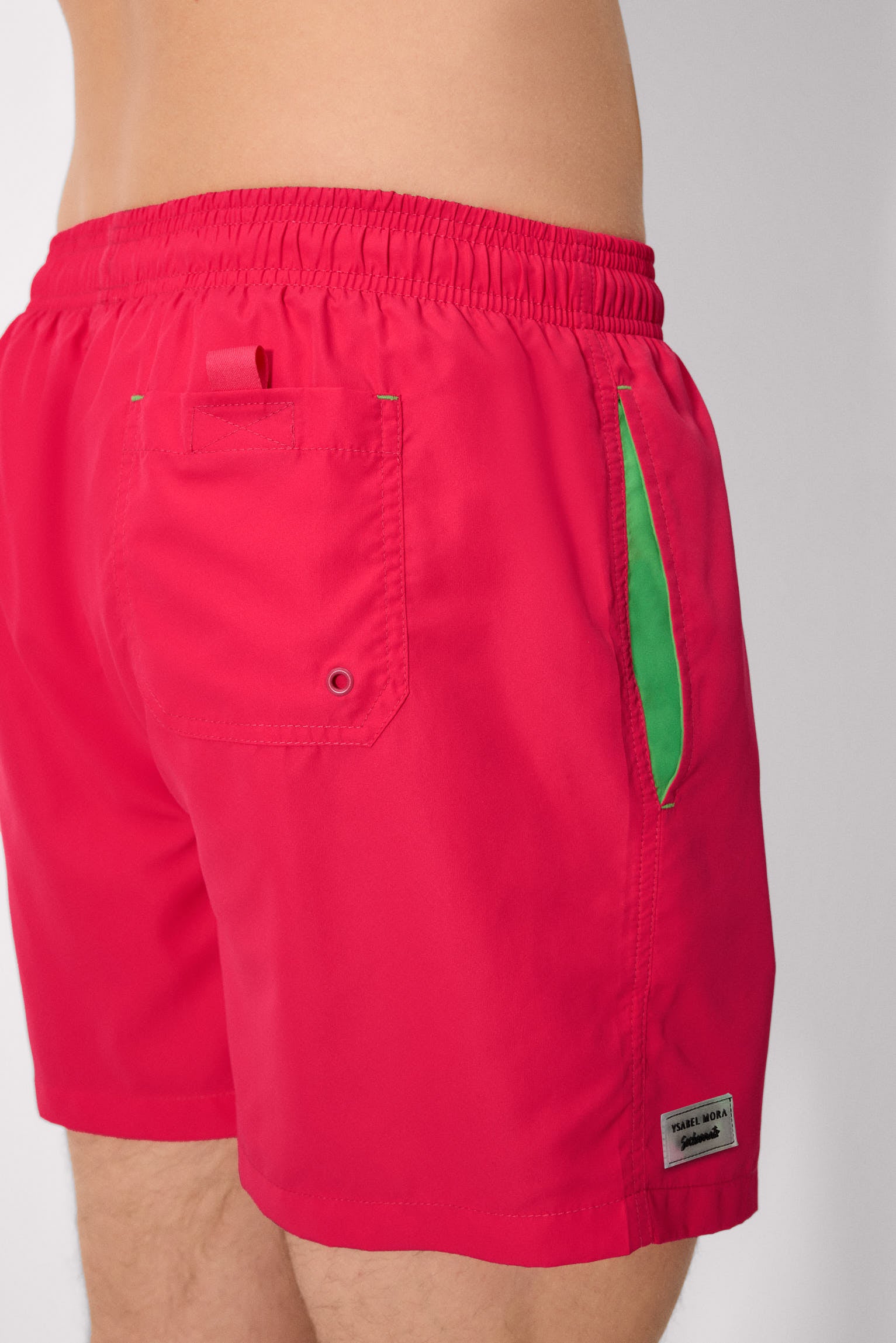 Sockarrats basic fuchsia mid-length swimsuit